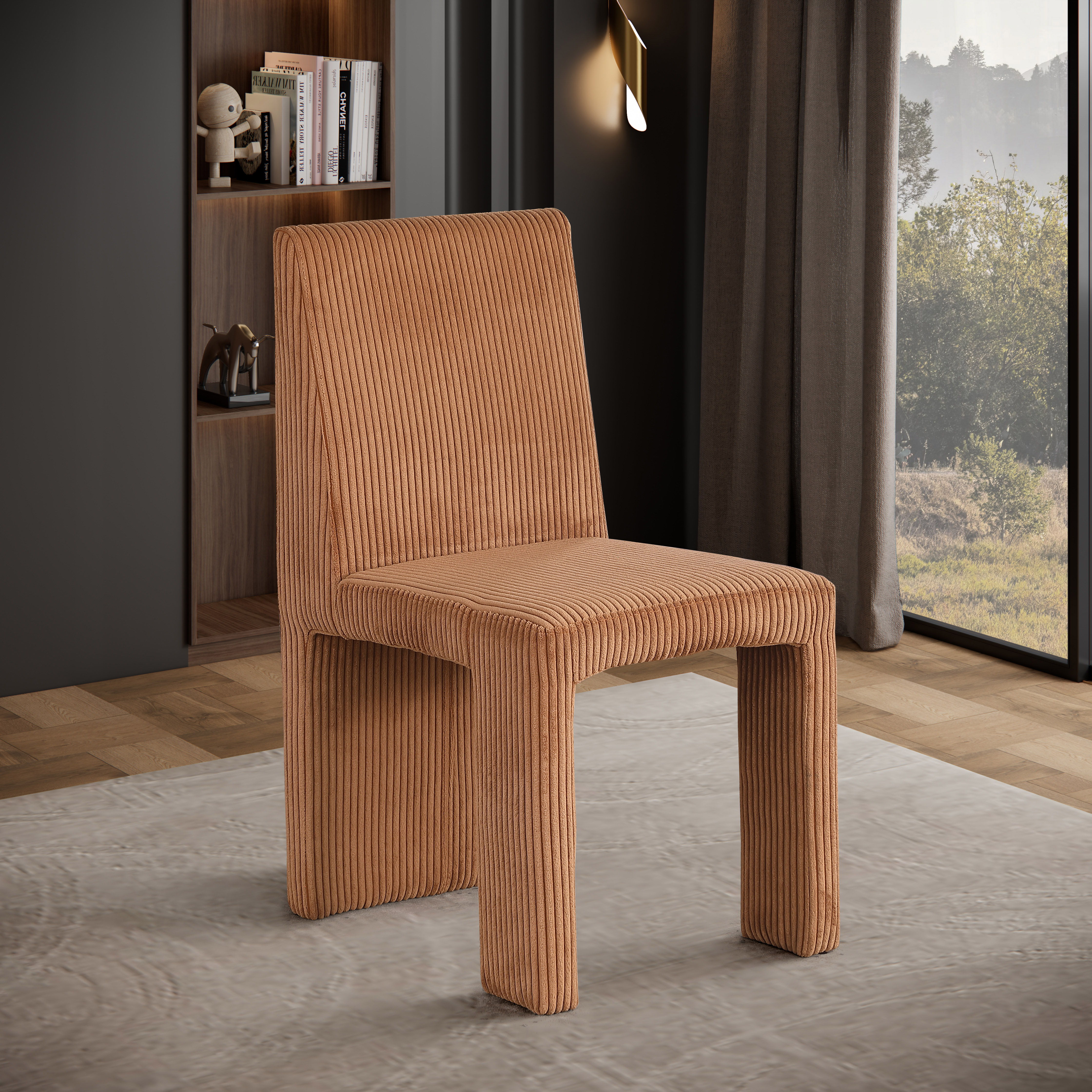 Benson - Microsuede Dining Chair (Set of 2) - Saddle
