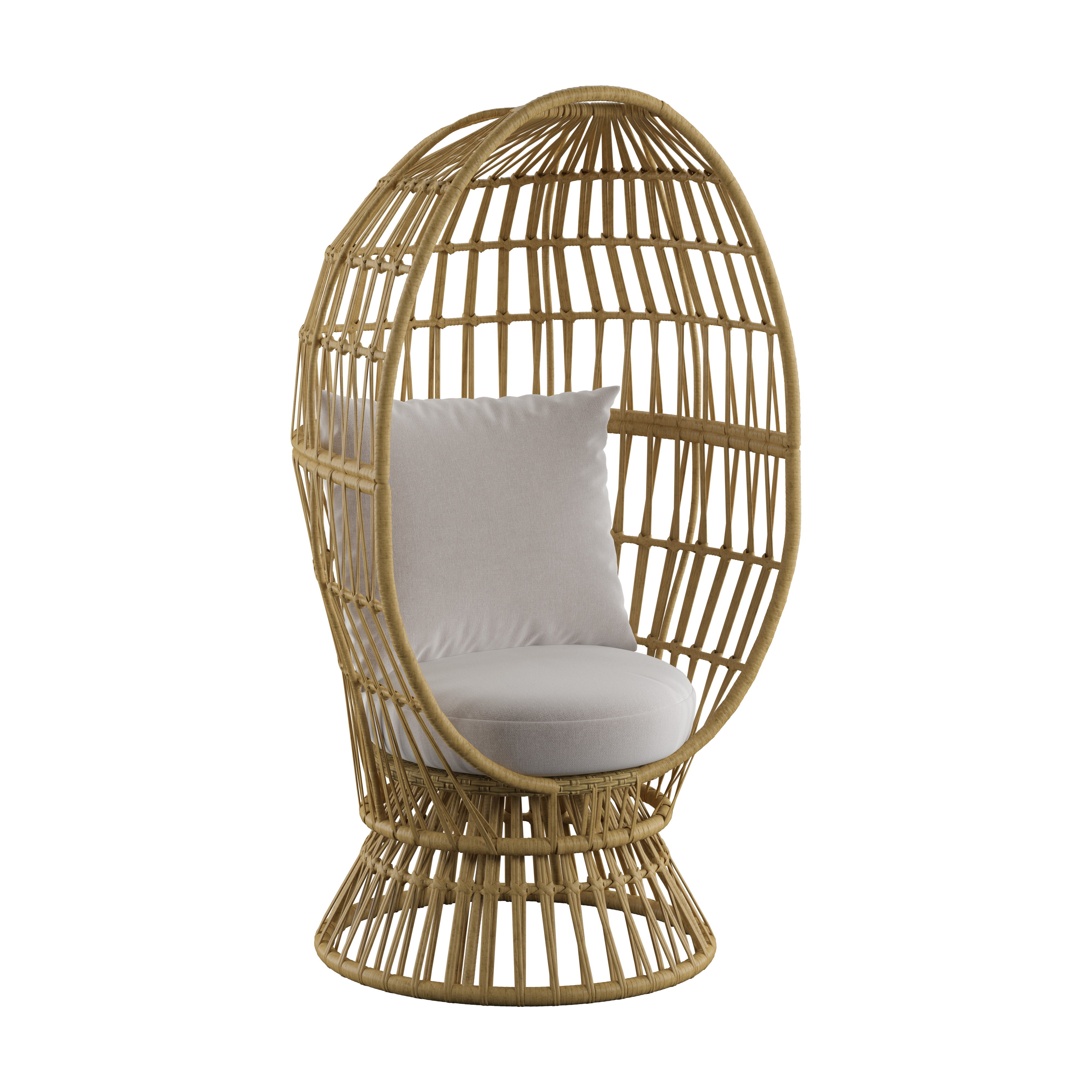 Austin - Swivel Basket Chair - Classic Gray Image
