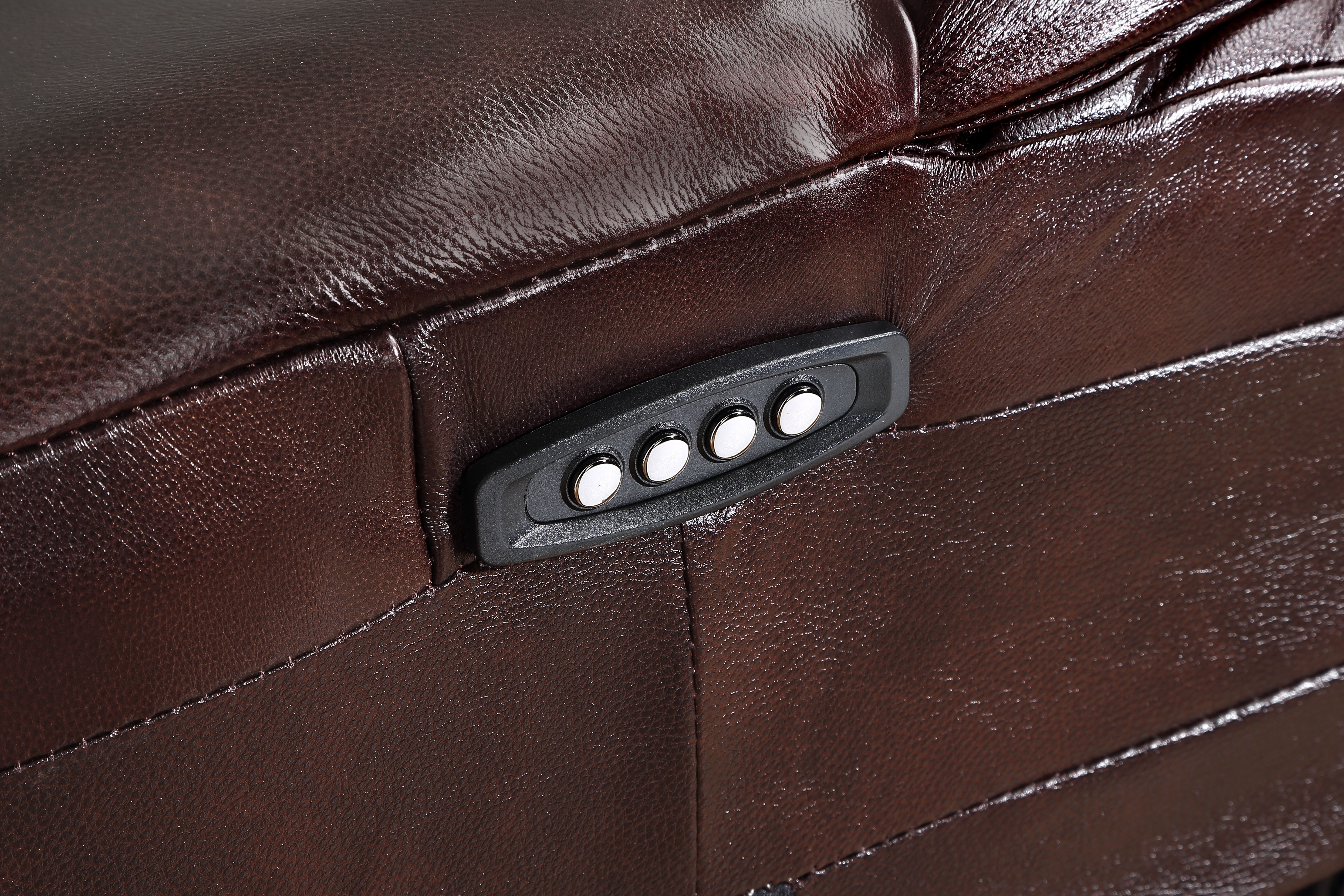 Denver - LAF Dual Power Recliner - Brown