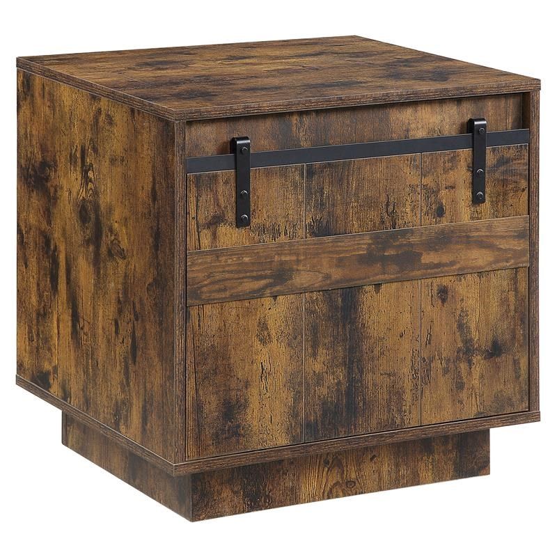 Bellarosa End Table Rustic Oak New Lots Furniture Online Store