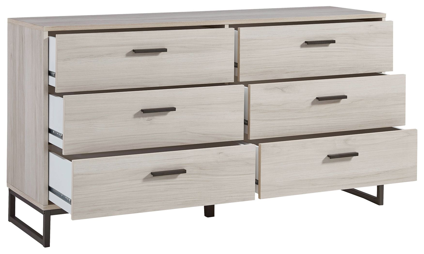 Socalle - Six Drawer Dresser - Vinyl-Wrapped - Light Natural