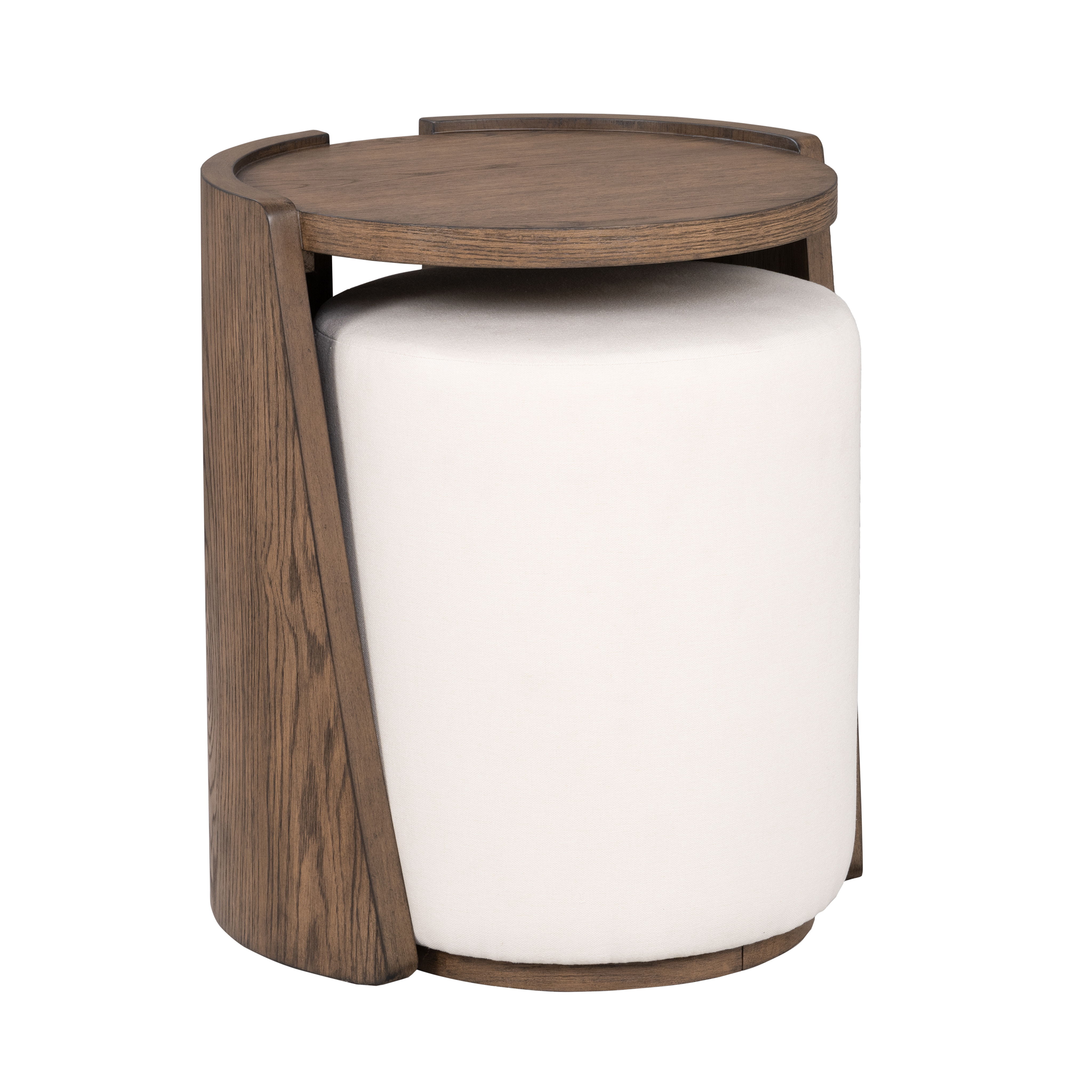 Lyra - End Table - Dark Brown / White, dark brown