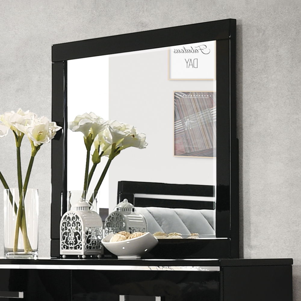 Chelsie - Mirror - Black, black