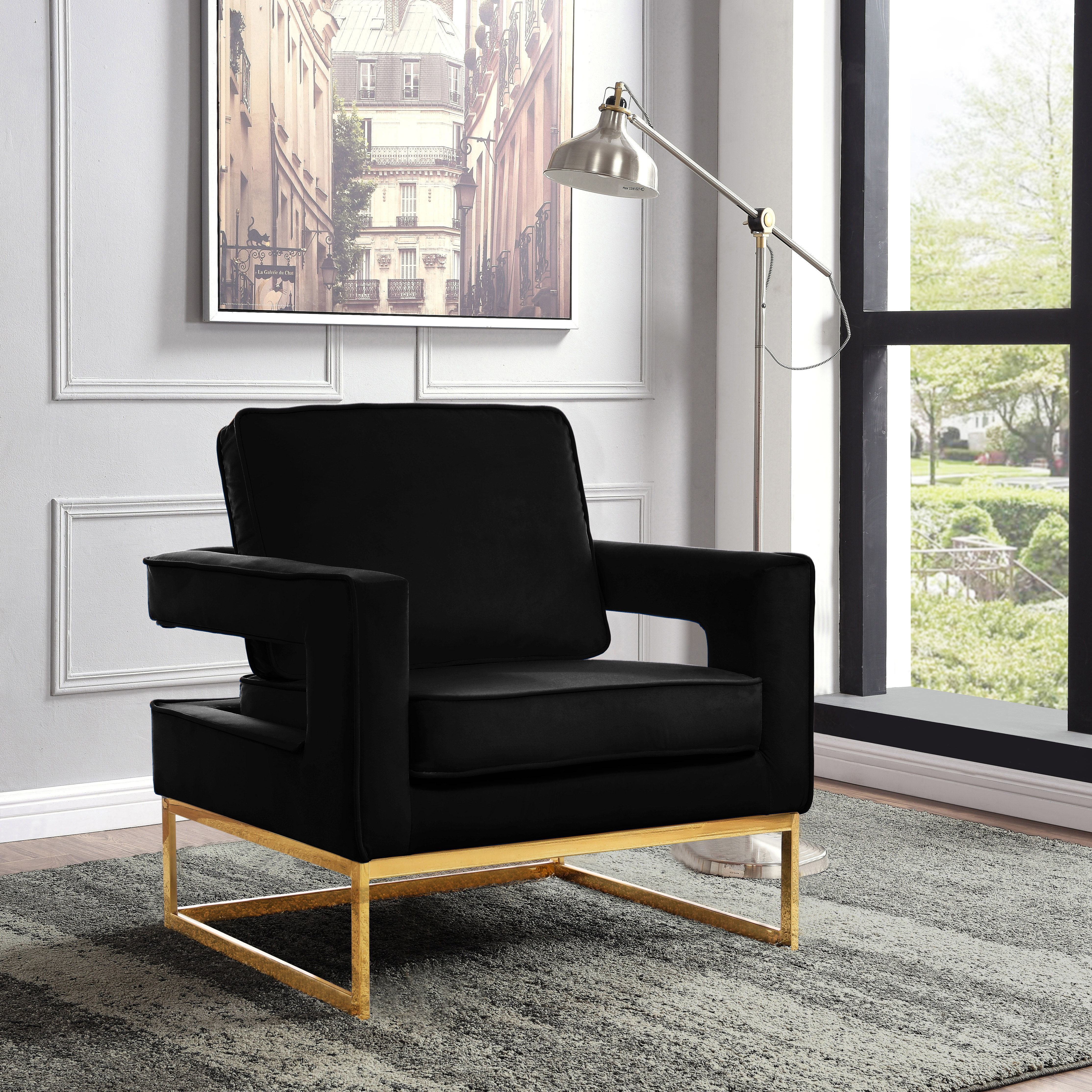 Noah - Accent Chair - Black