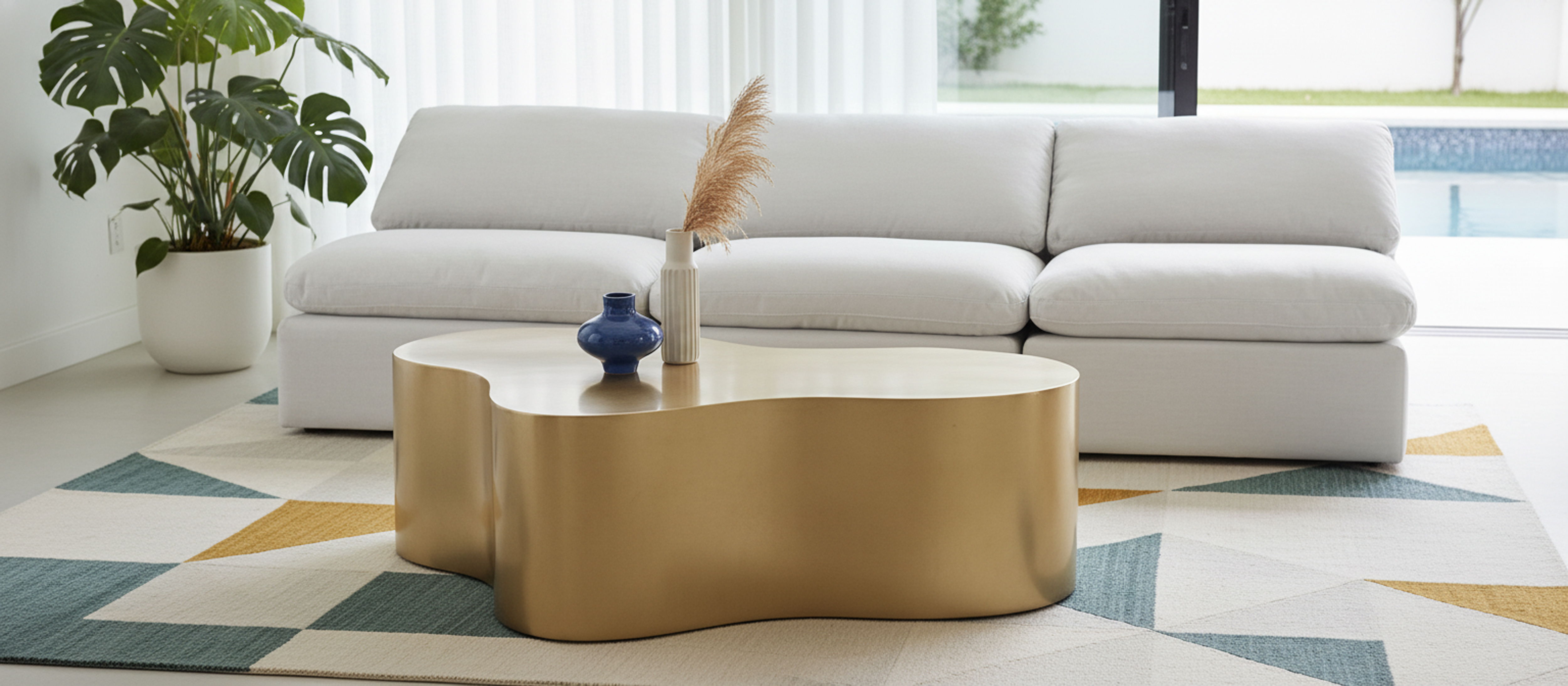 Tevere - Iron Coffee Table - Gold