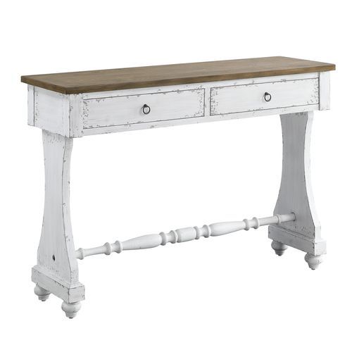 Carminda - Console Table - Antique White, white, view 2
