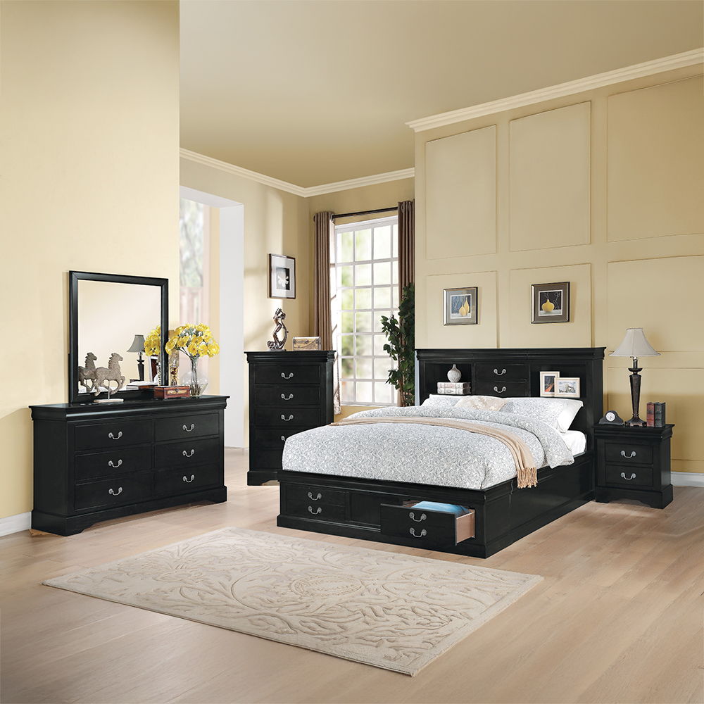 Louis Philippe III - Dresser - Black, black, view 4