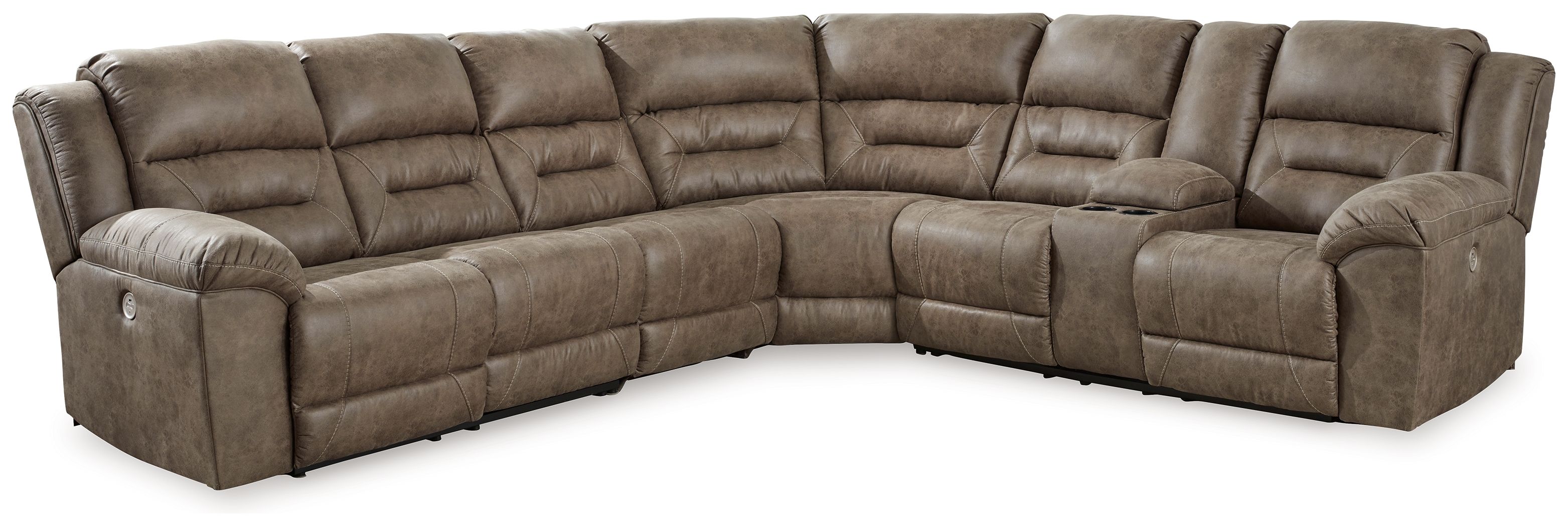 4 Pc · Power Reclining Sectional With Raf Power Reclining Loveseat With Console