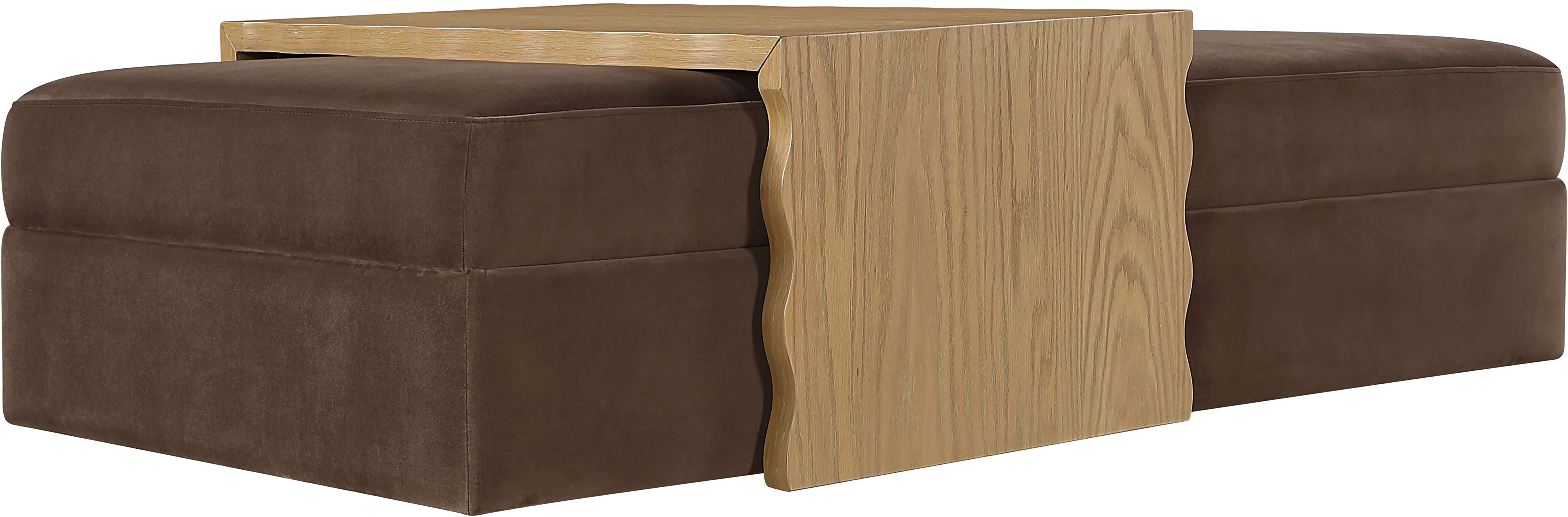 Woodra - Coffee Table / Ottoman - Brown