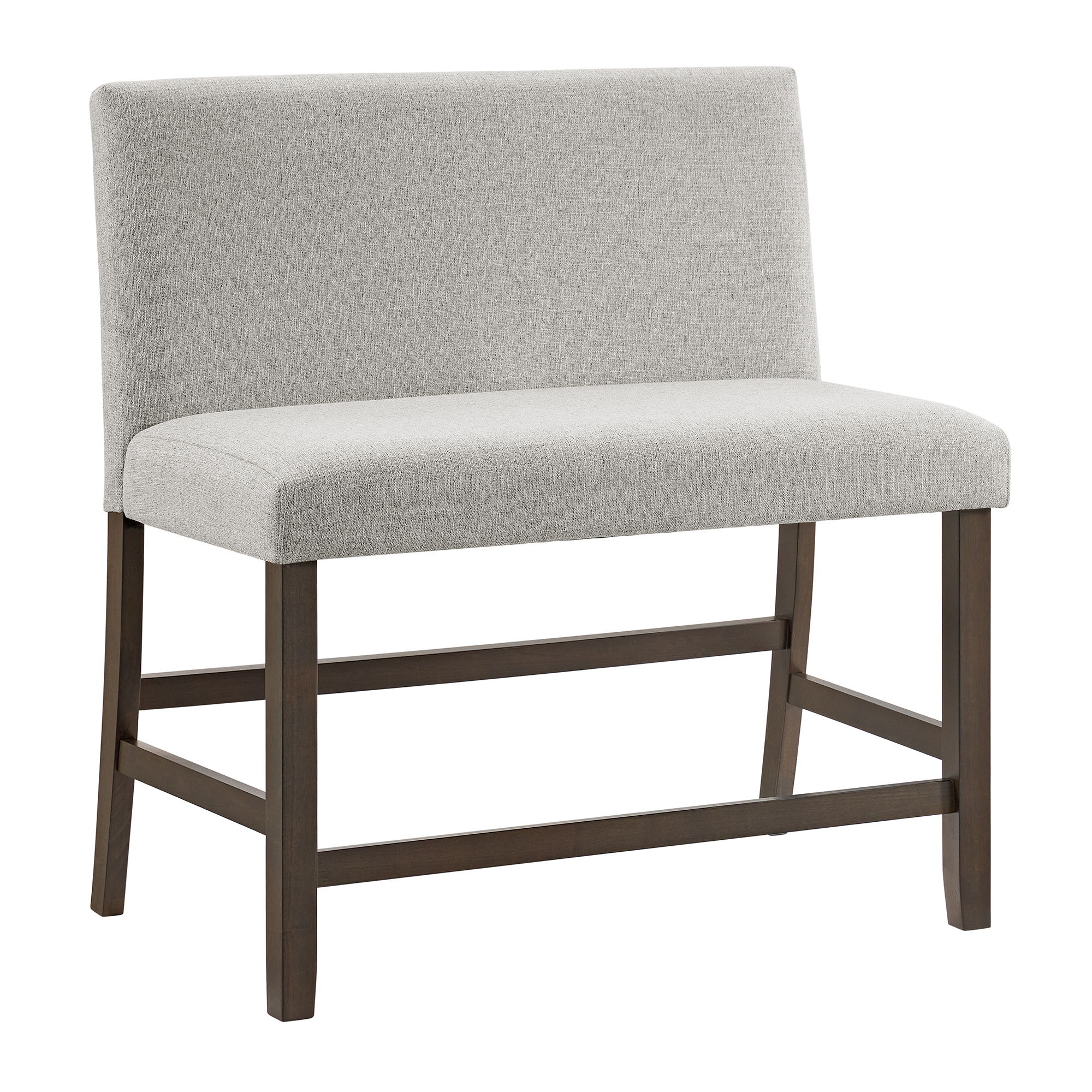 Counter Bench With Upholstered Back