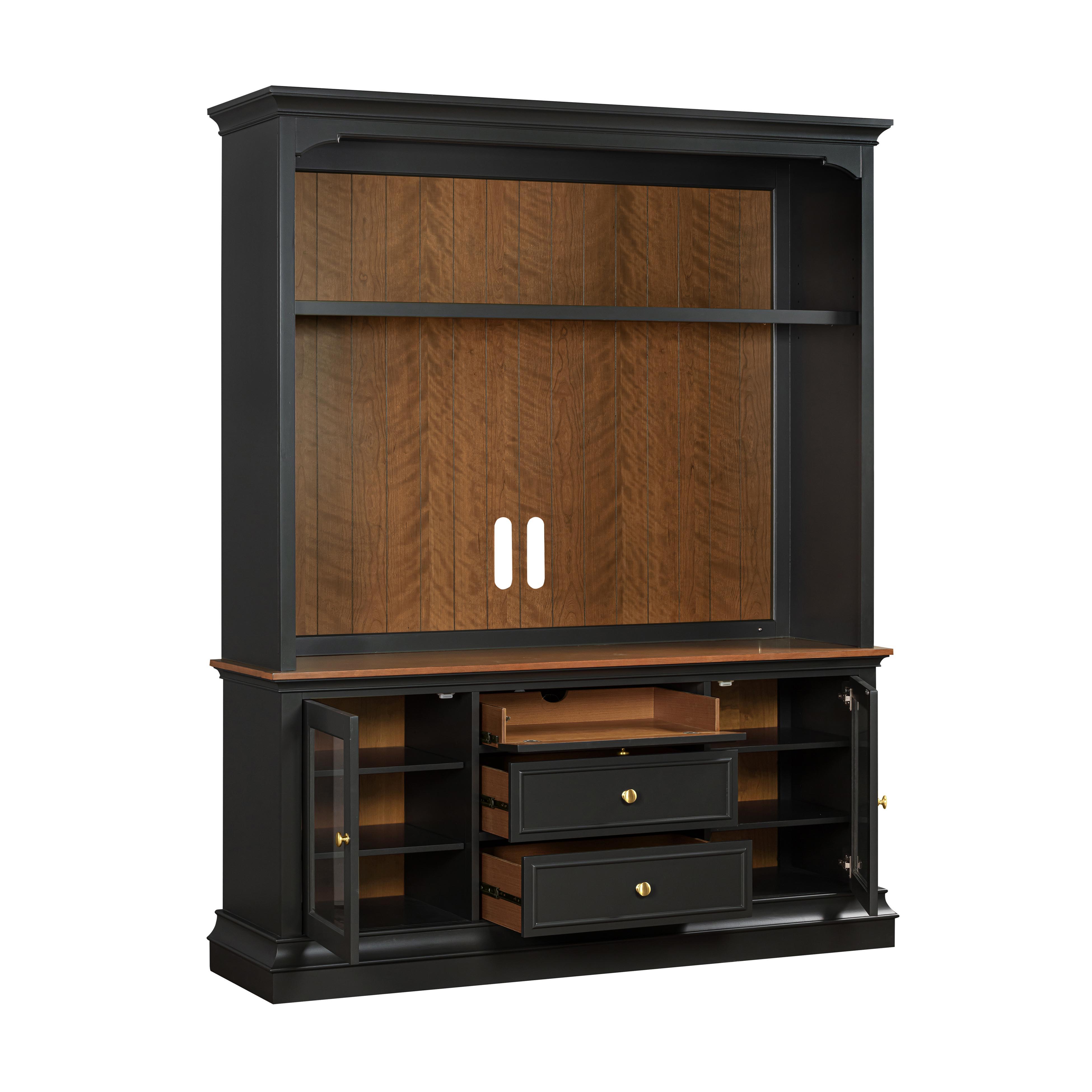 Hudson Charcoal Entertainment Center For Tvs Up To 70″ New Lots