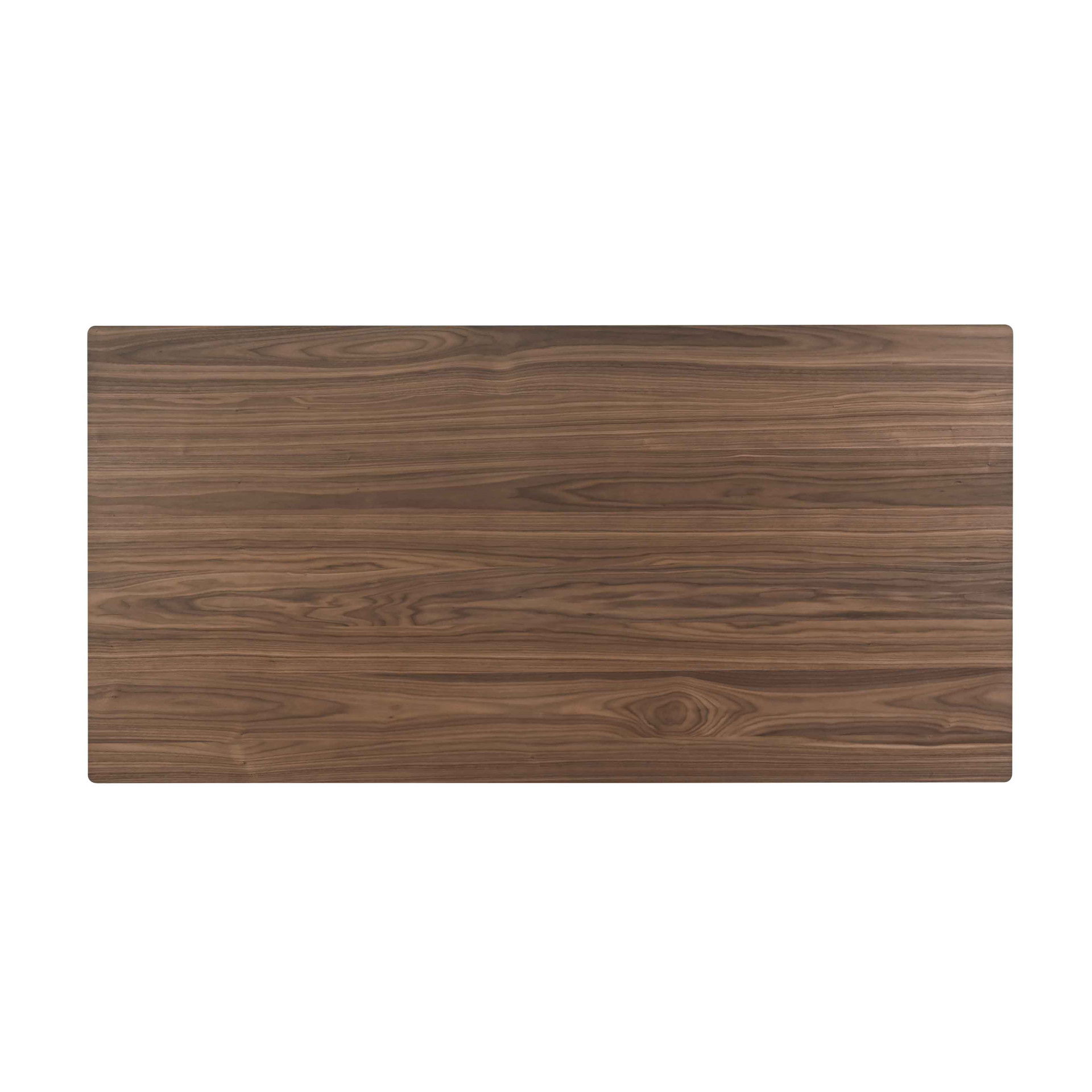 Thea - 70" Rectangular Dining Table - Walnut, dark brown, view 4