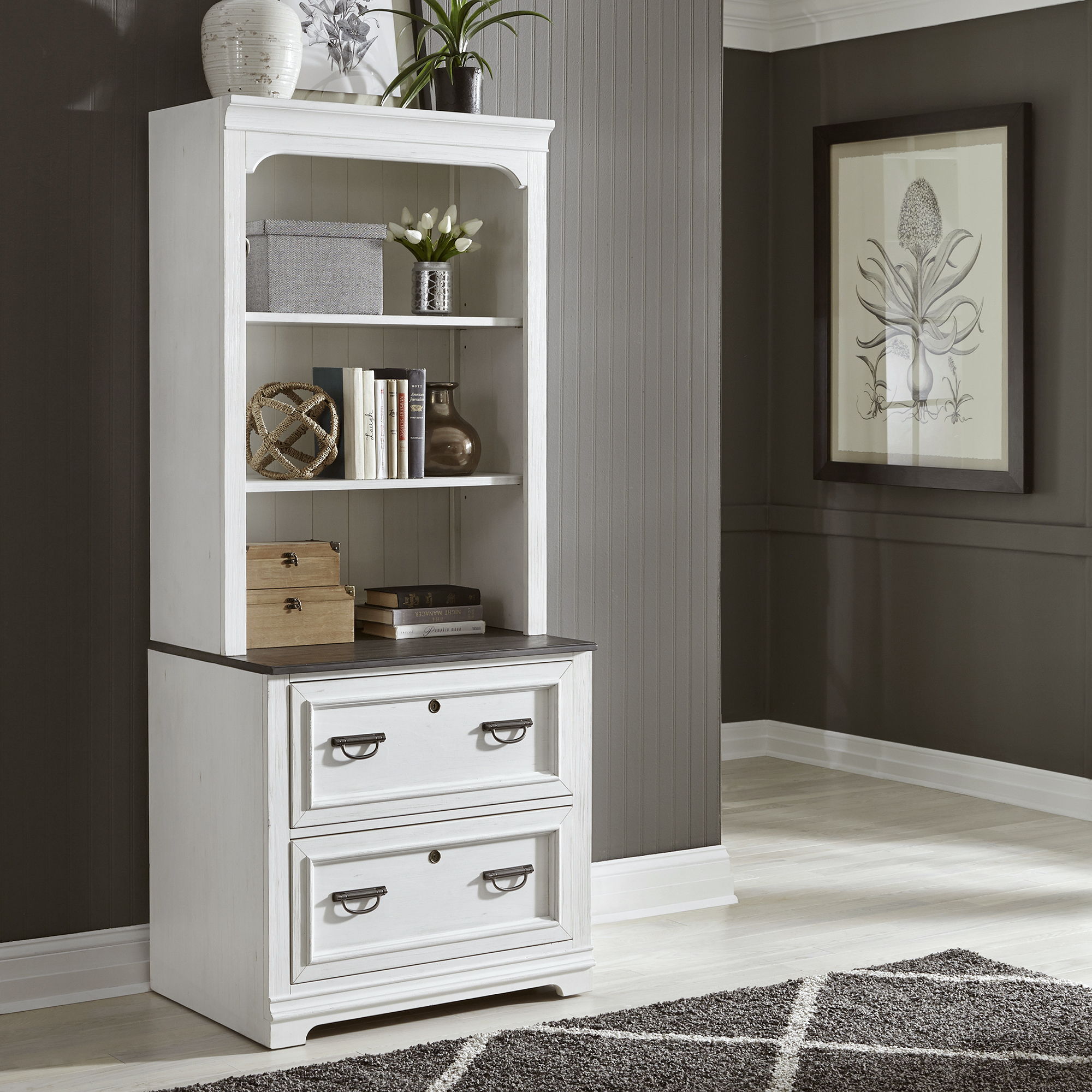 Liberty Furniture Allyson Park - 2 Piece Home Office Set - White