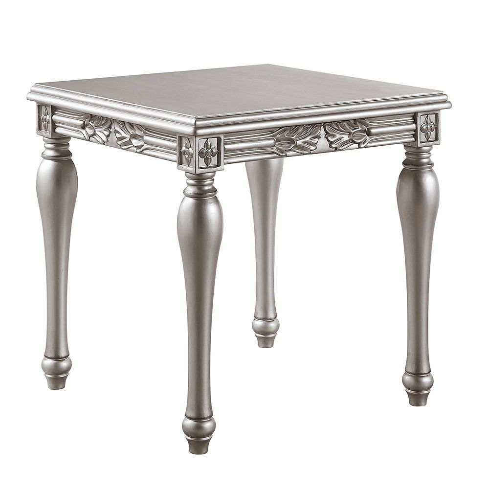 Pelumi - End Table - Platinum, silver