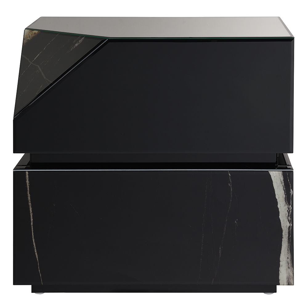 Drisana - End Table - Black Mirrored, black, view 7