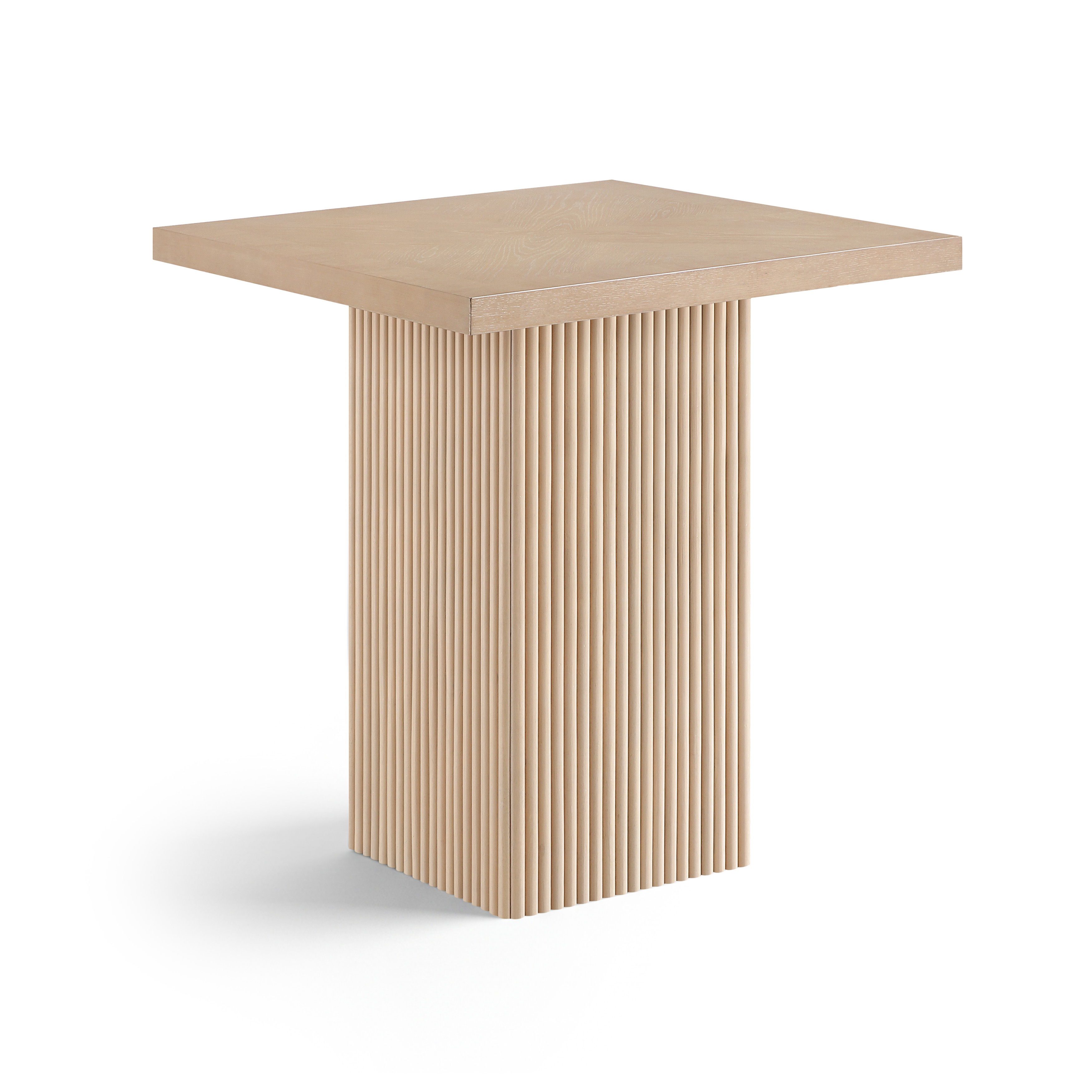 Belinda - Oak Veneer And Solid Wood Counter Height Table - Natural