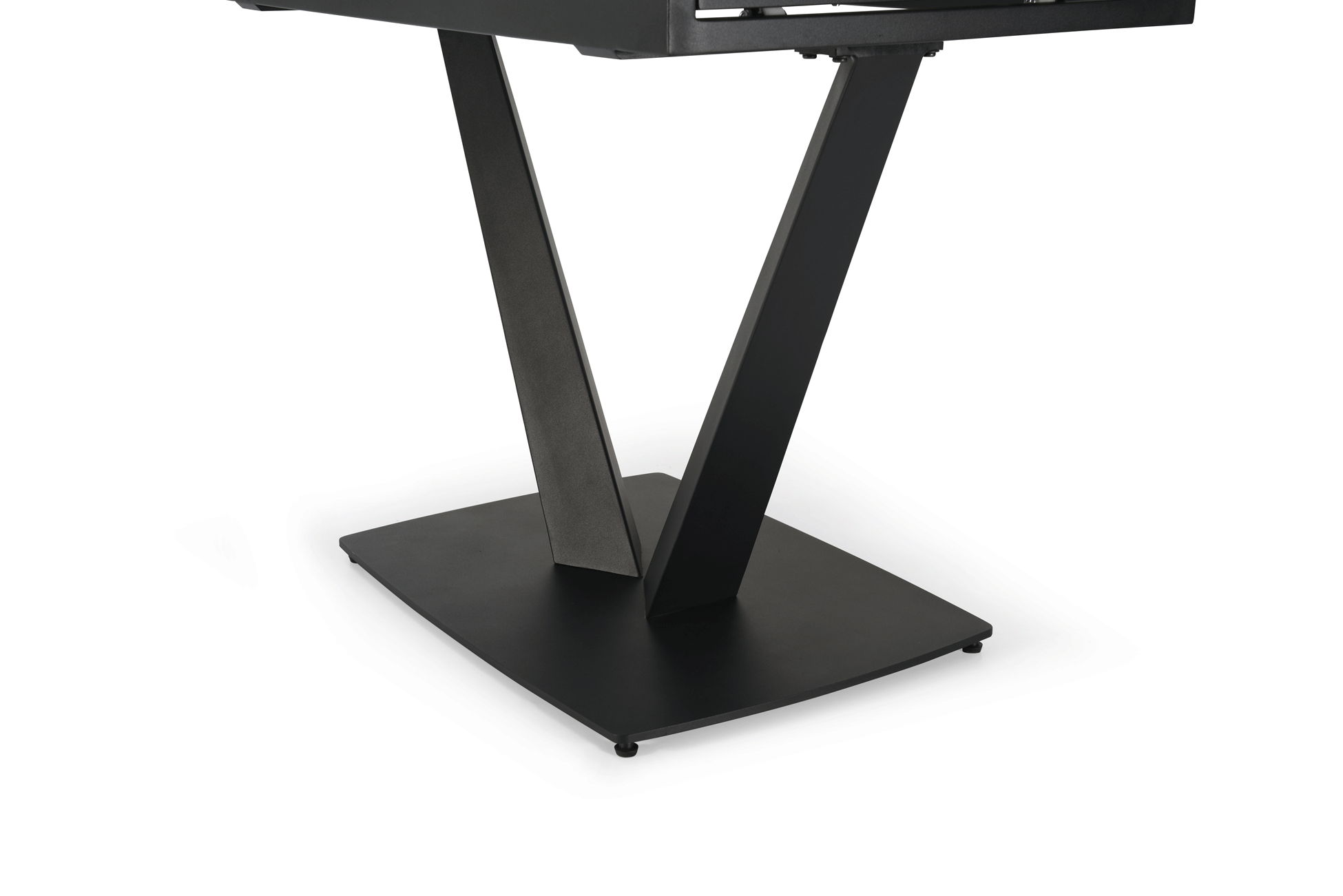 109 - Extendable Ceramic Dining Table - Gray / Black