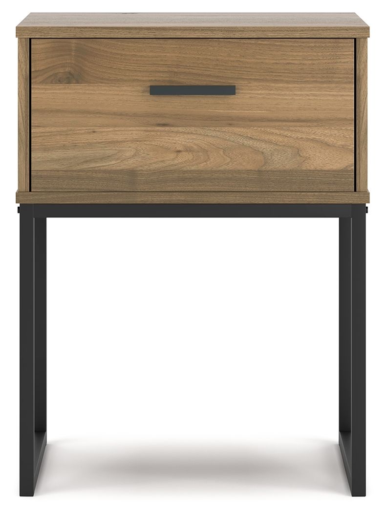 Deanlow - One Drawer Night Stand - Honey, light brown, view 5