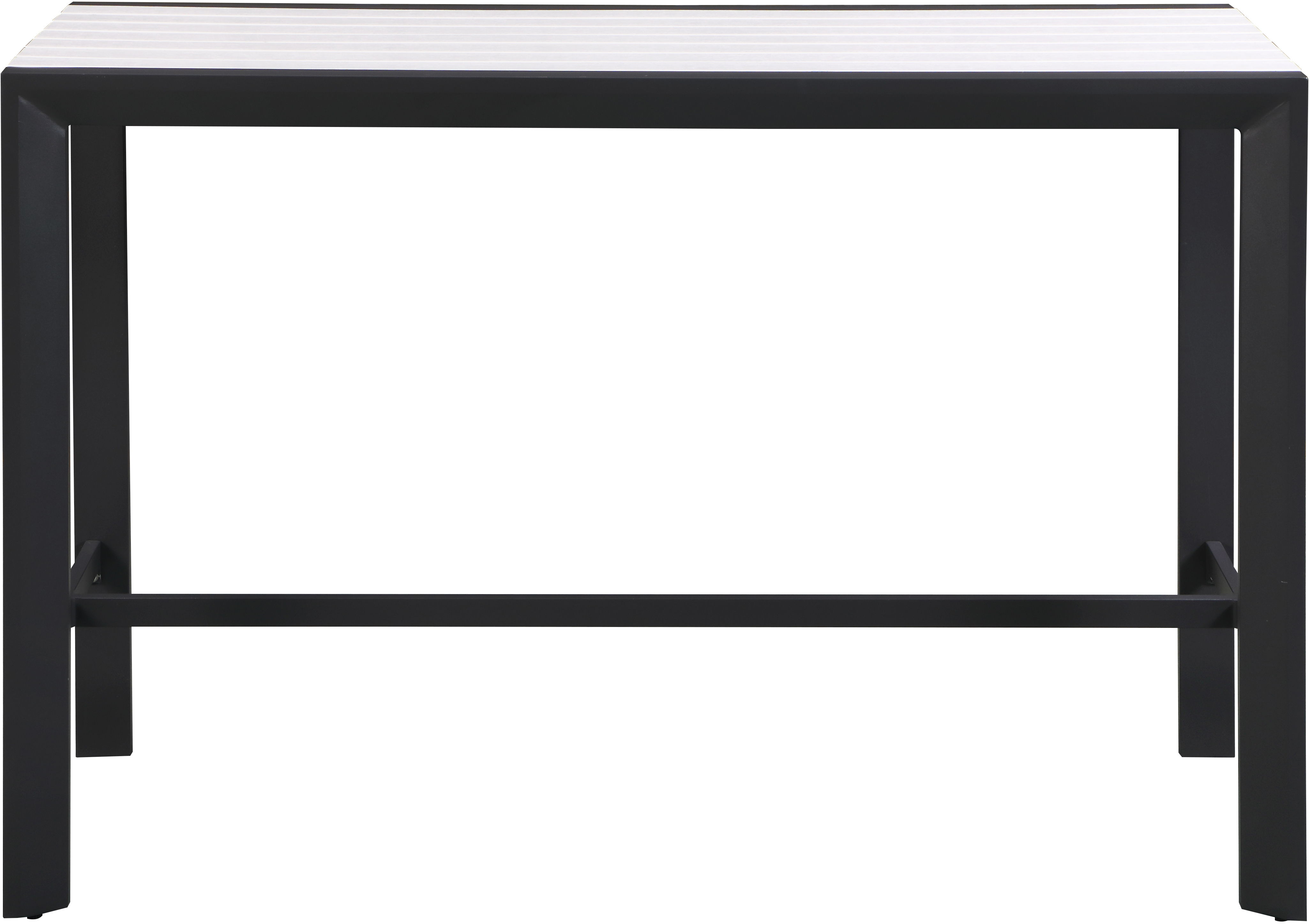 Nizuc - Outdoor Patio Rectangle Bar Table - White