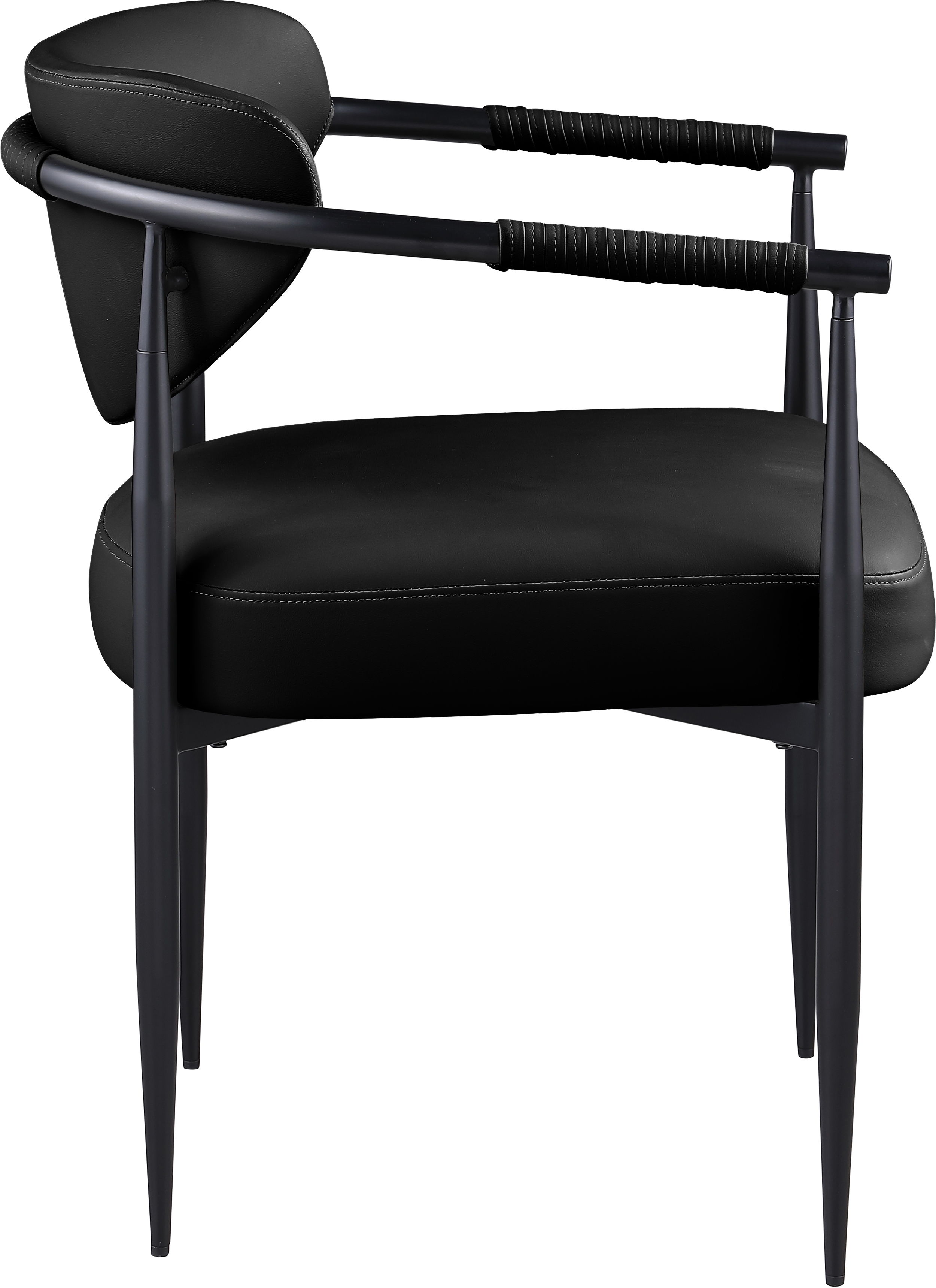 Virella - Vegan Leather Upholstered Dining Chair (Set of 2) - Black