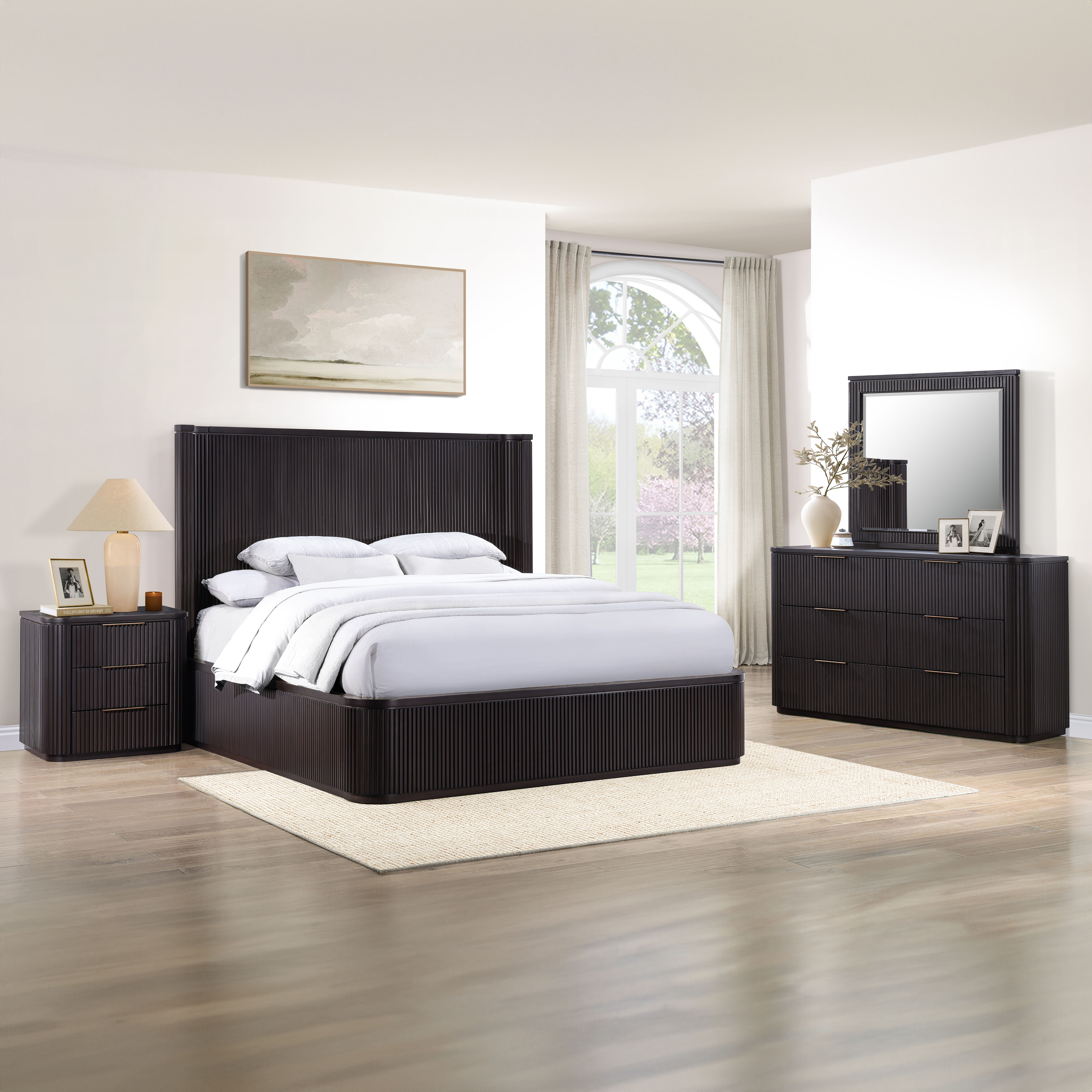 Henry - 4 Piece Queen Bedroom Set - Espresso