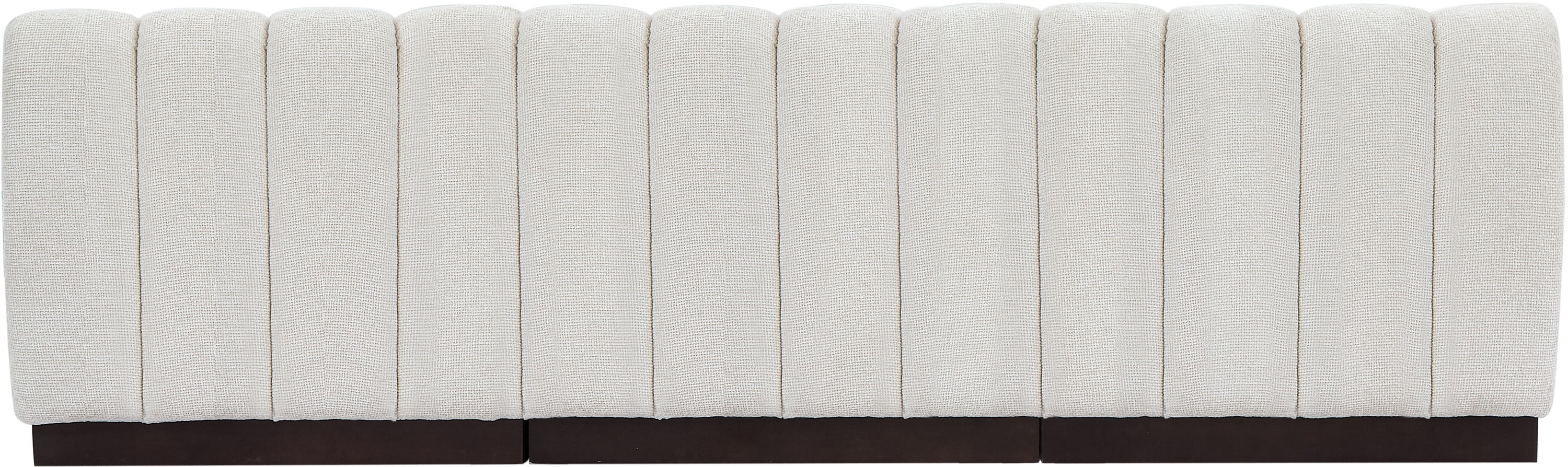 Quinn - 3 Piece Modular Armless Sofa - White