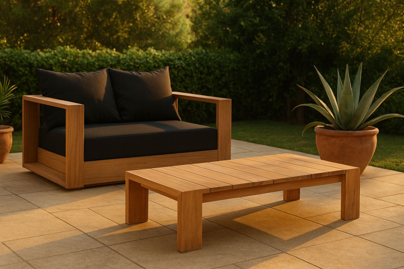 Tulum - Teak Outdoor Coffee Table - Natural