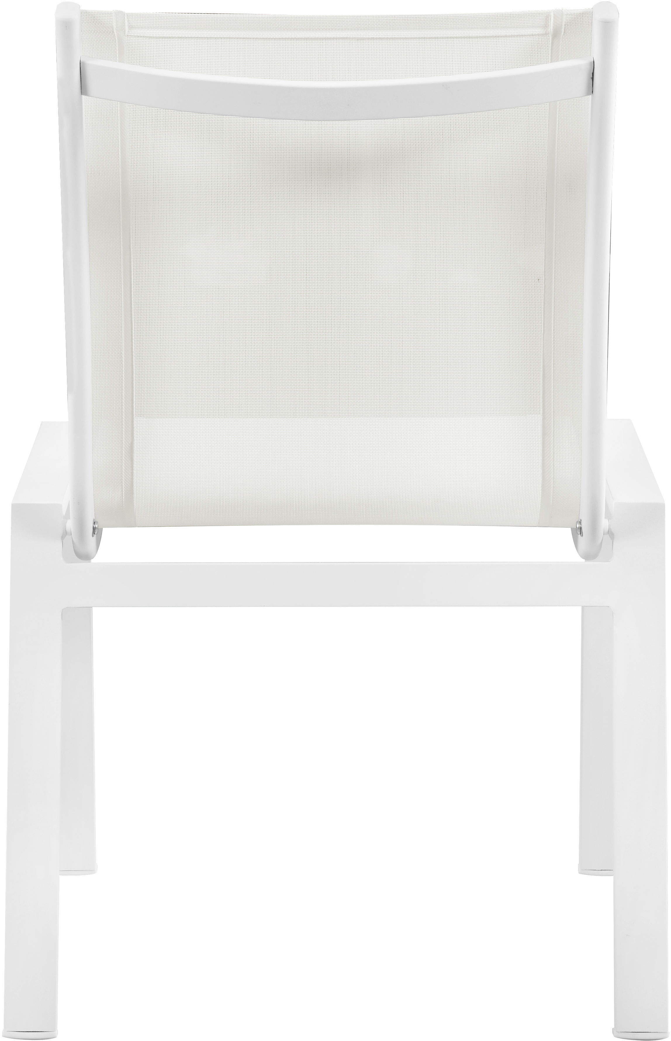 Nizuc - Outdoor Patio Dining Chair With White Frame (Set of 2) - White