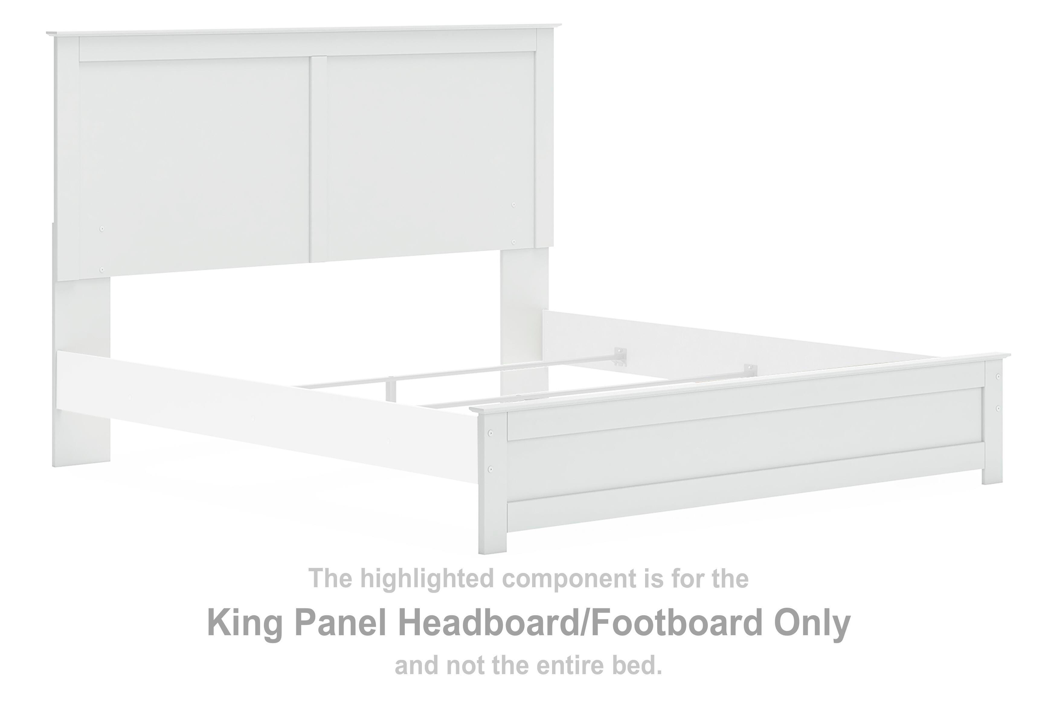 Bostwick Shoals – King Panel Headboard/Footboard – White