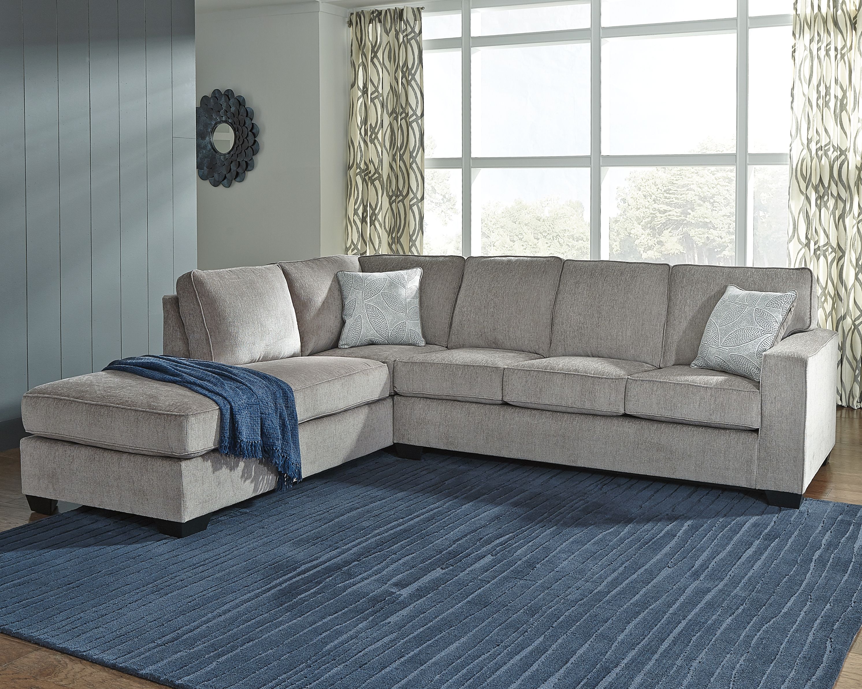 Ashley Furniture Altari - Left Arm Facing Corner Chaise 2 Pc Sectional - Alloy - Image 5