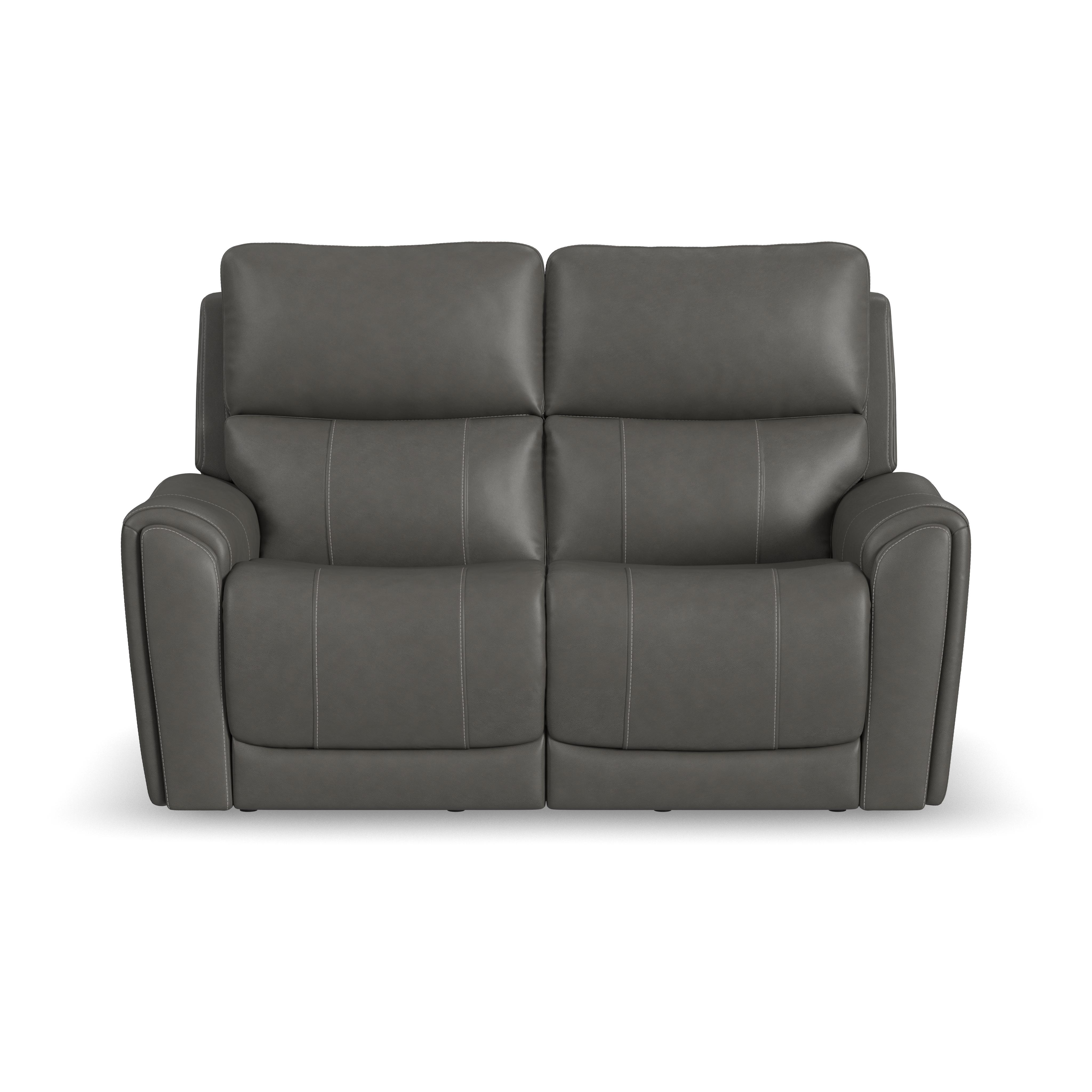 Carter - Power Reclining Loveseat With Power Headrests & Lumbar - Smoke, dark gray, view 2