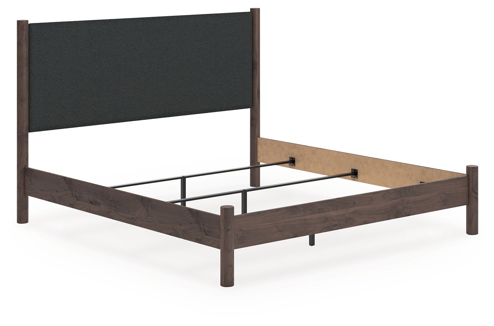 Pamytta - King Upholstered Panel Bed - Brown