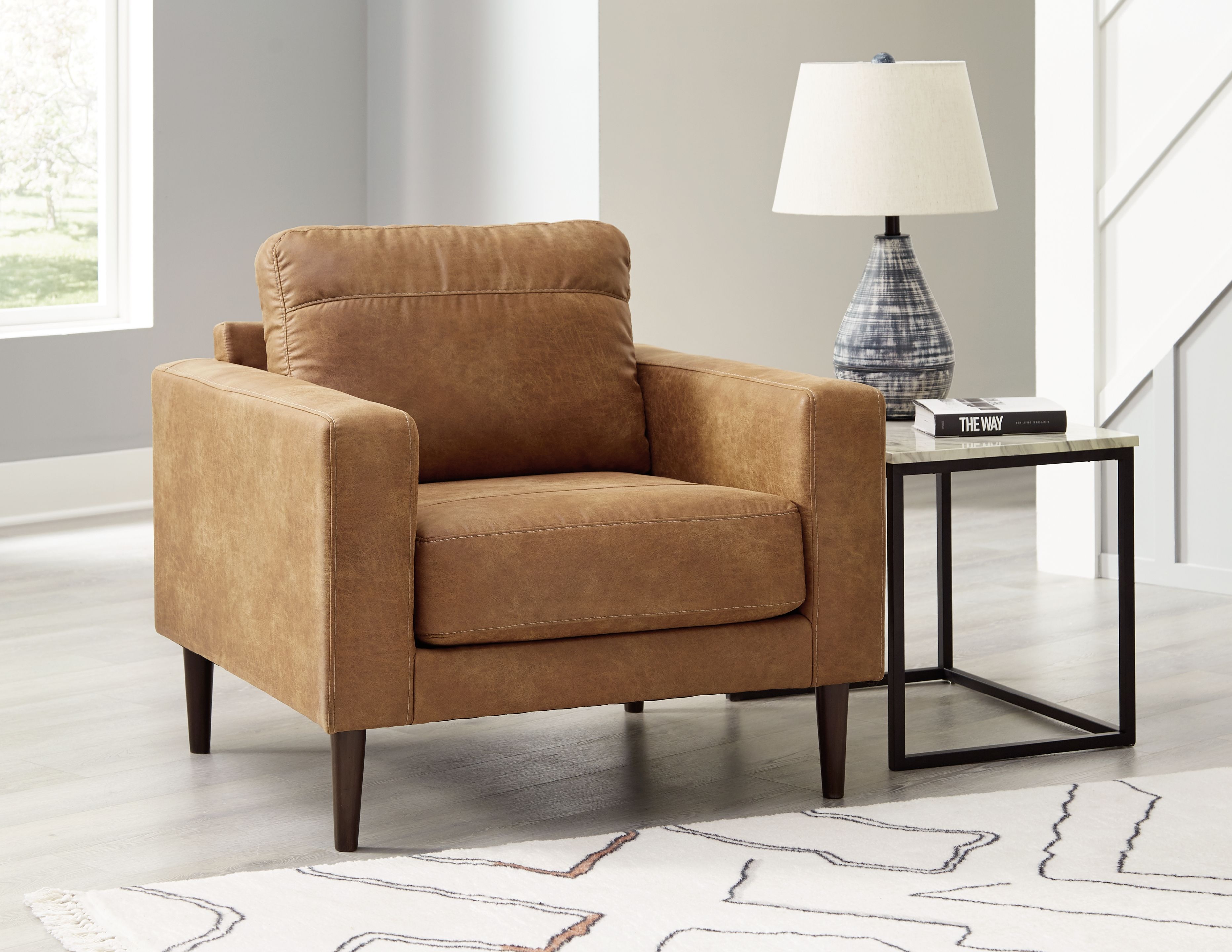Telora - 4 Pc. - Sofa, Loveseat, Chair, Ottoman - Caramel