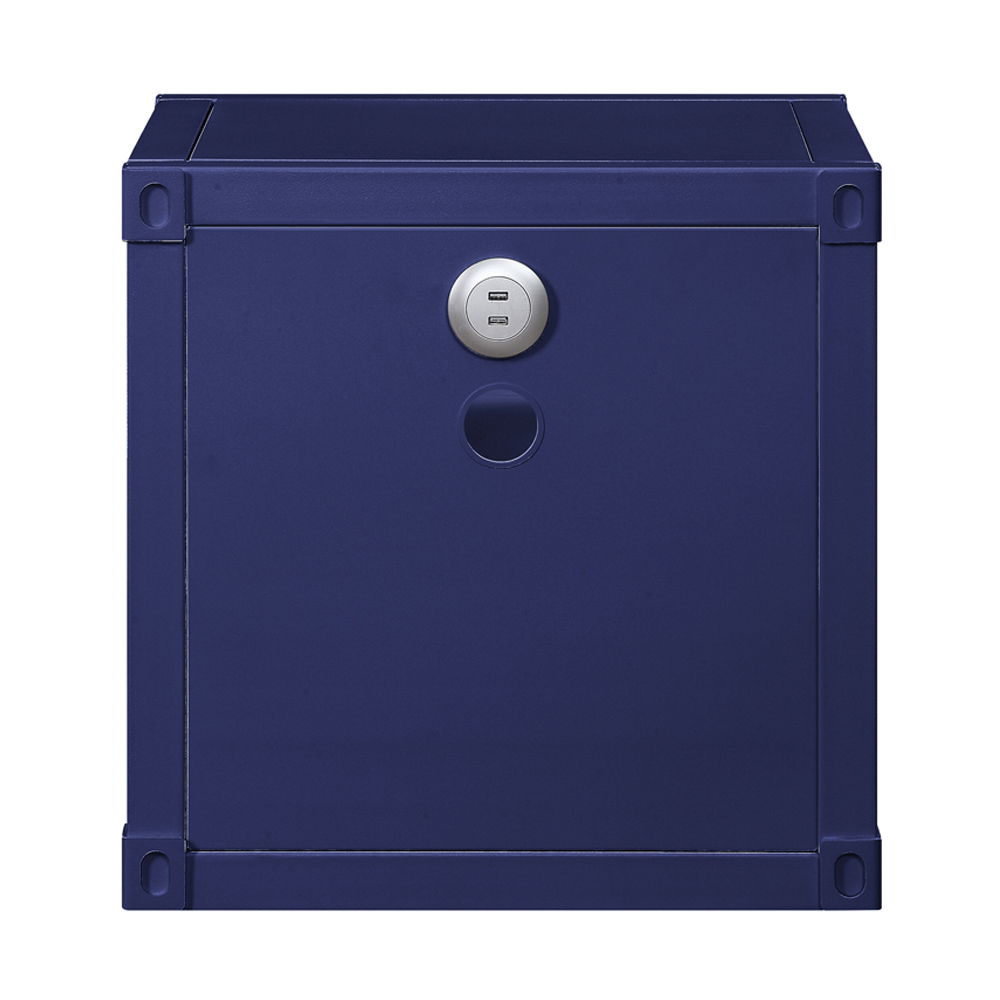 Cargo - Nightstand With USB - Blue, blue, view 4