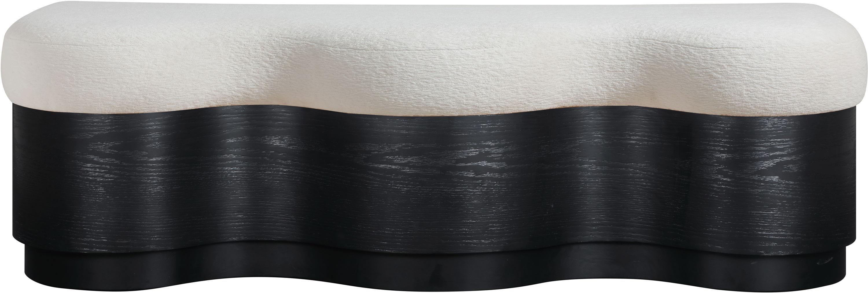 Savoy - Bench With Black Base - Cream