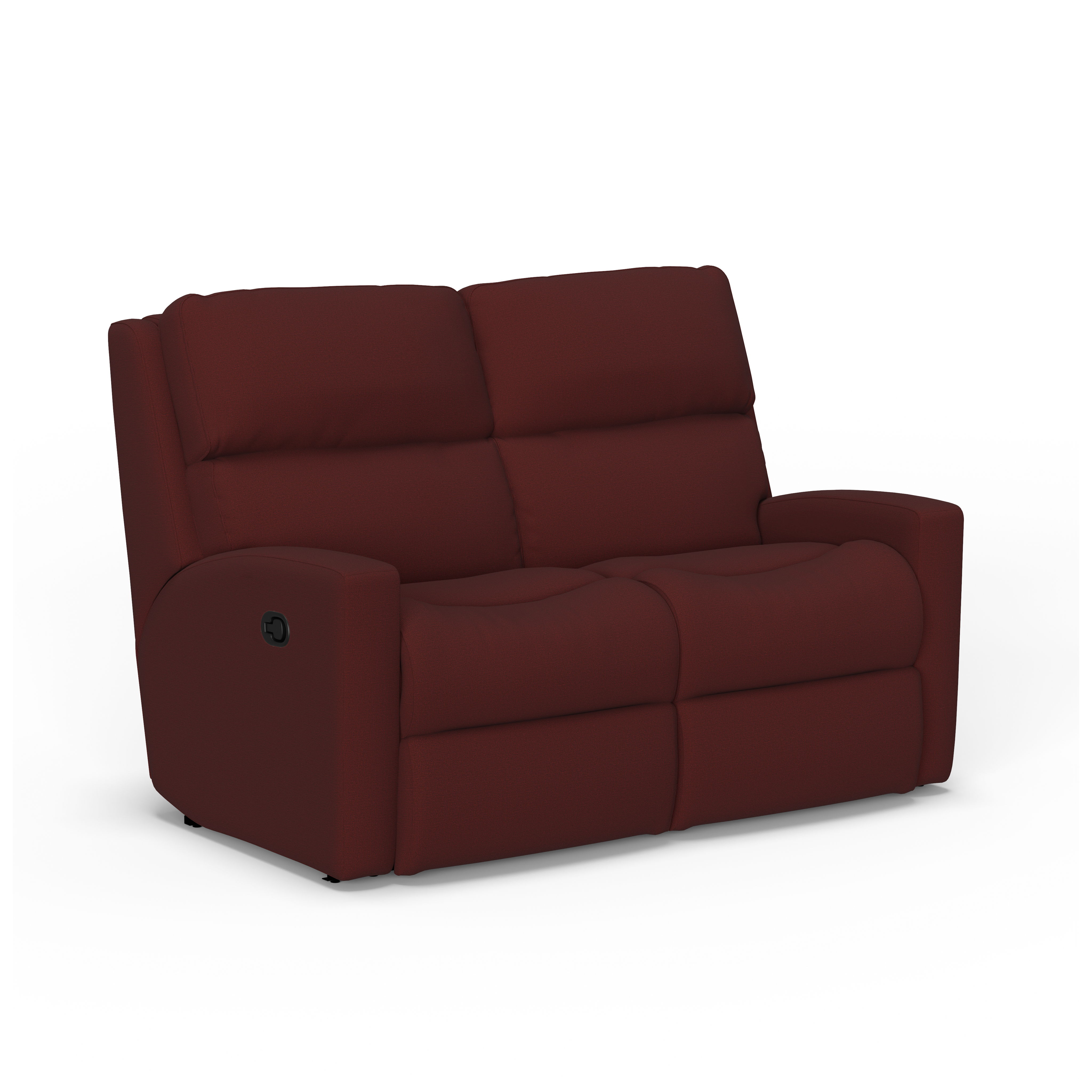 Catalina - Transitional Fabric Reclining Loveseat, red