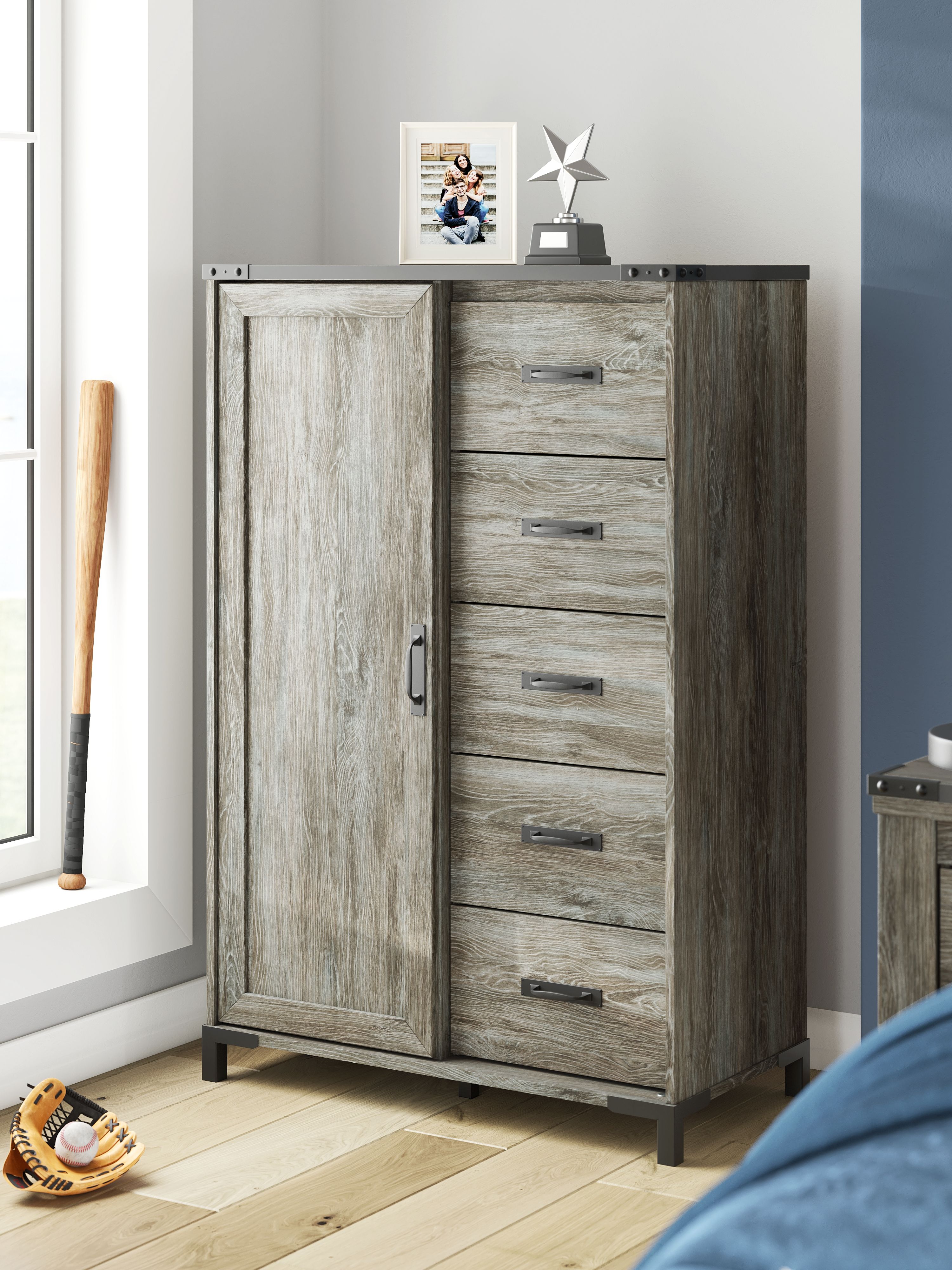Ashley Furniture Frandern - Dressing Chest - Gray - Image 6