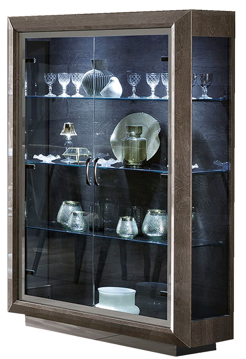 Elite - 2 Door China - Dark Brown / Silver Birch