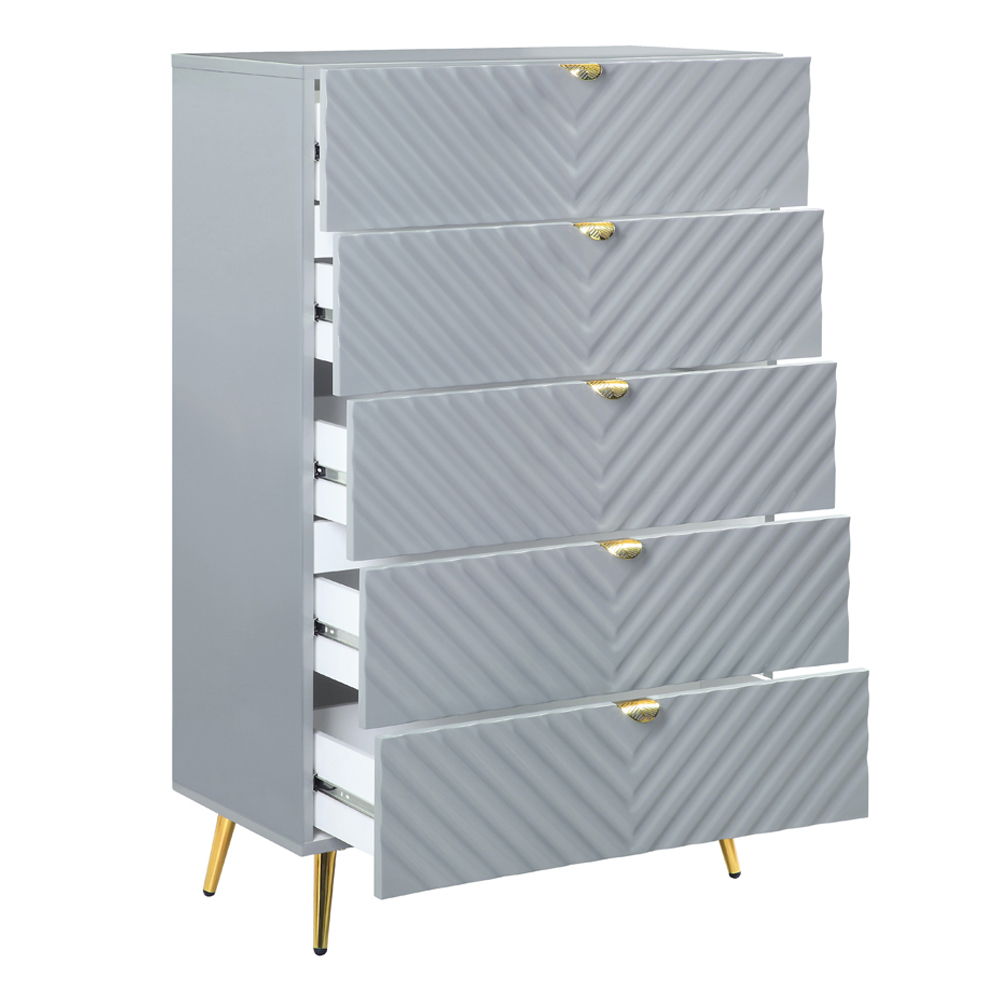 Gaines - Chest - Gray High Gloss, gray, view 3