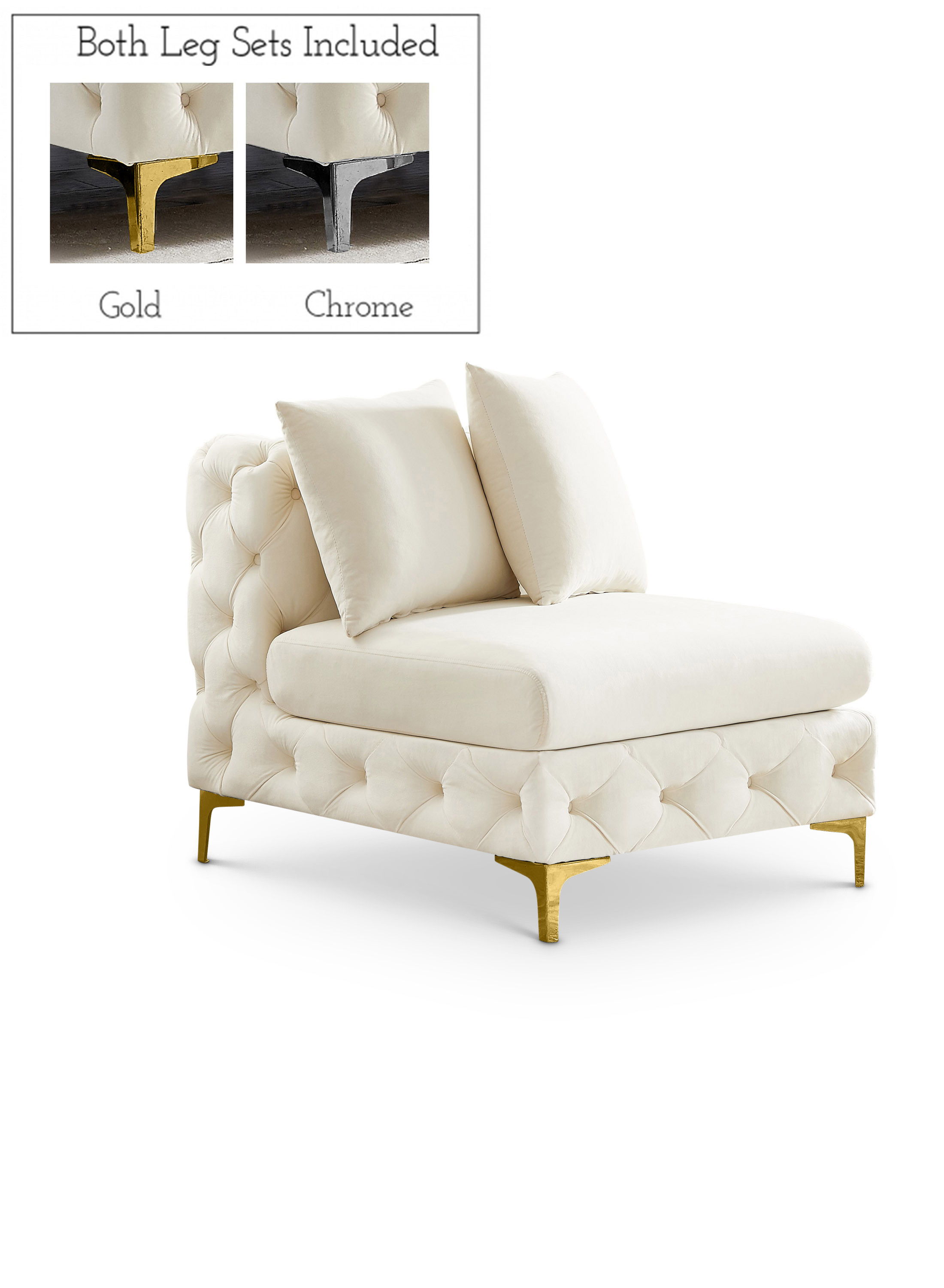 Tremblay - Armless Chair - Cream