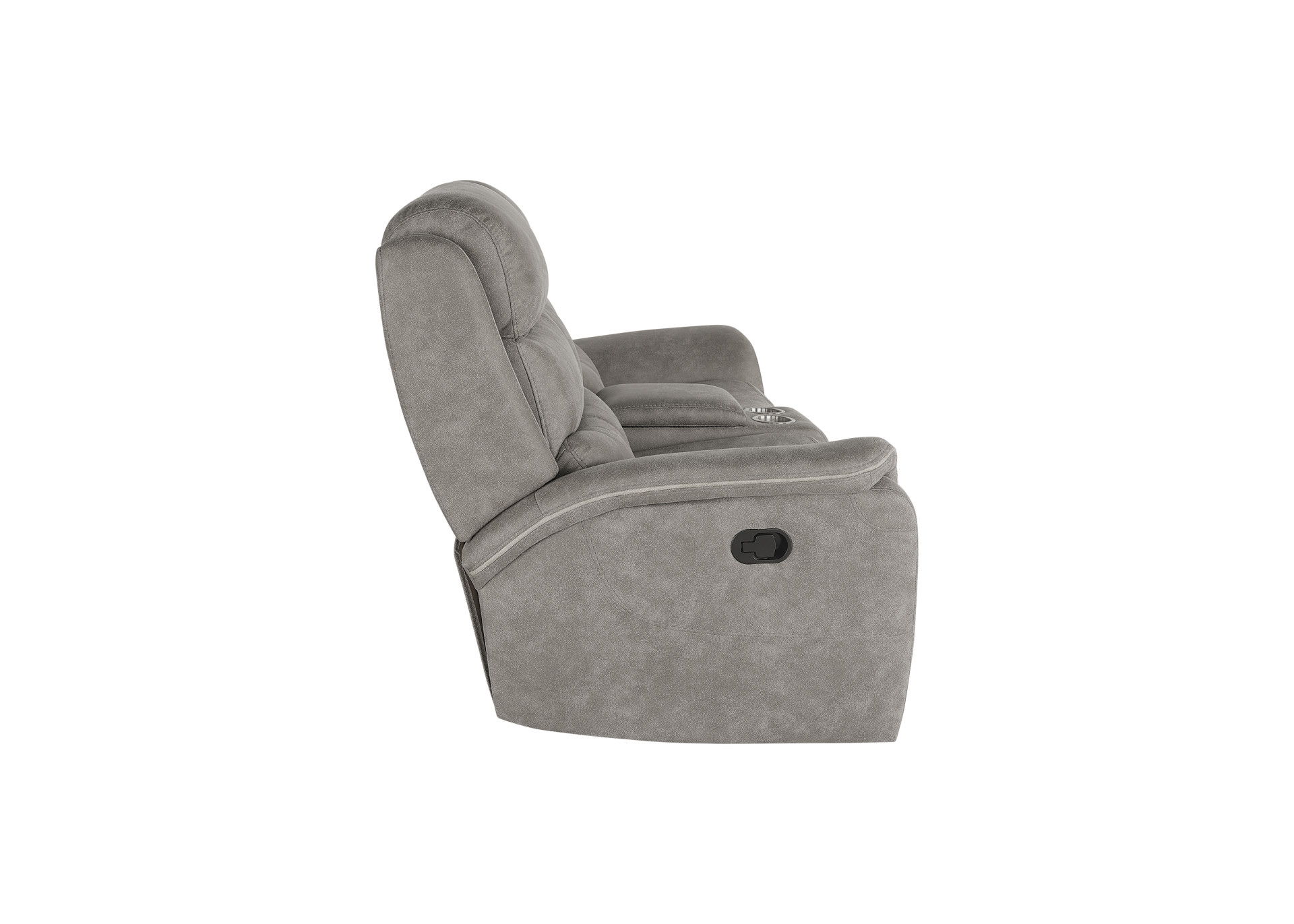 Kamari - Console Loveseat With Dual Recliners - Gray