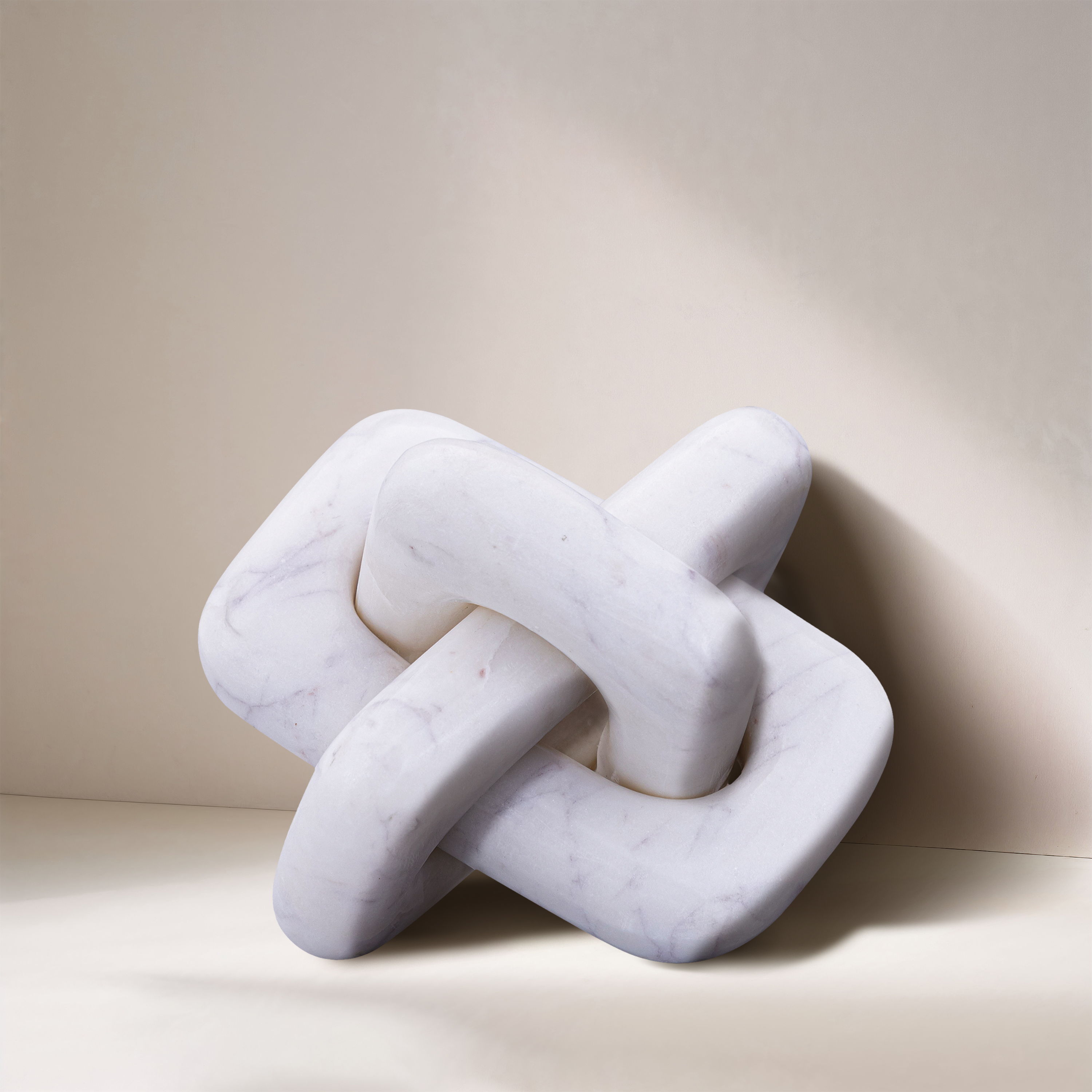 Bond - Marble Decorative Knot - White