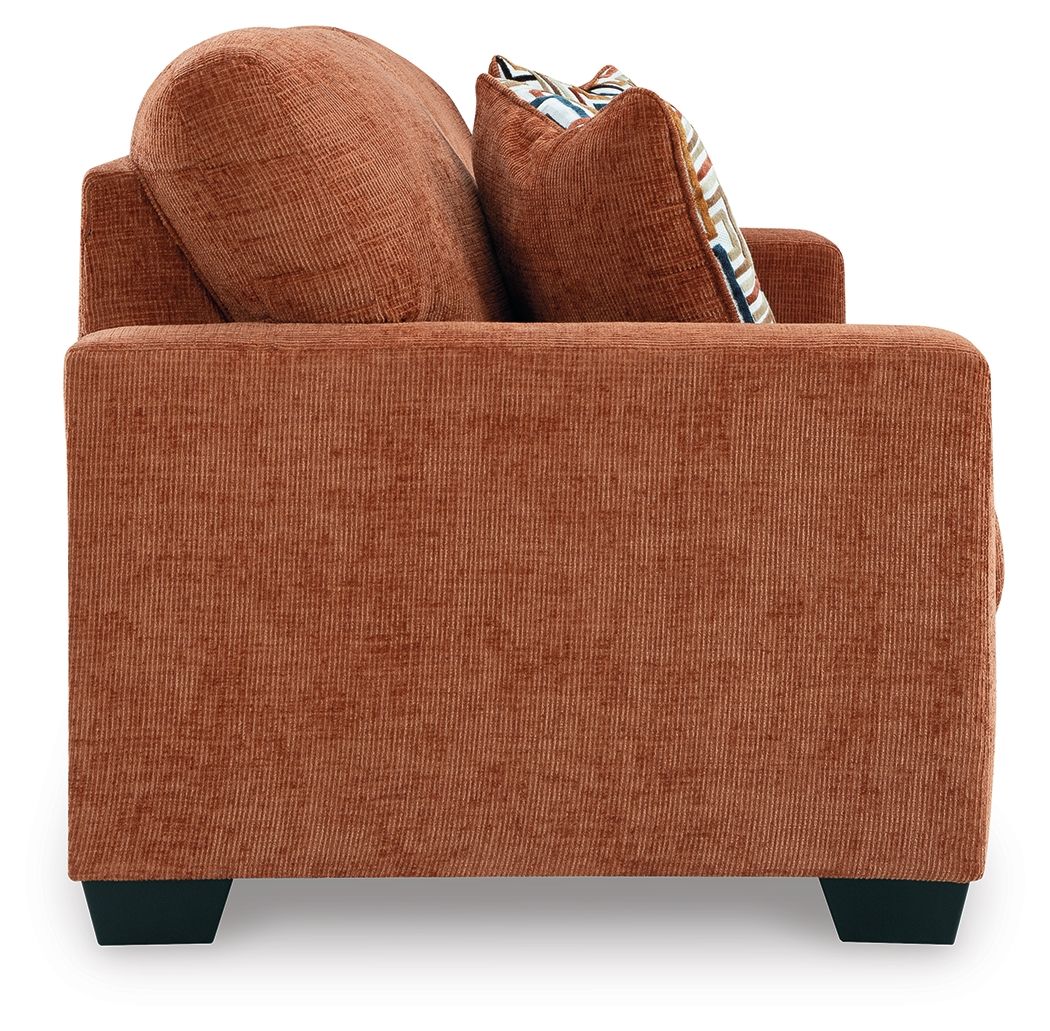 Ashley Furniture Aviemore - 2 Pc. - Sofa, Loveseat - Spice - Image 4
