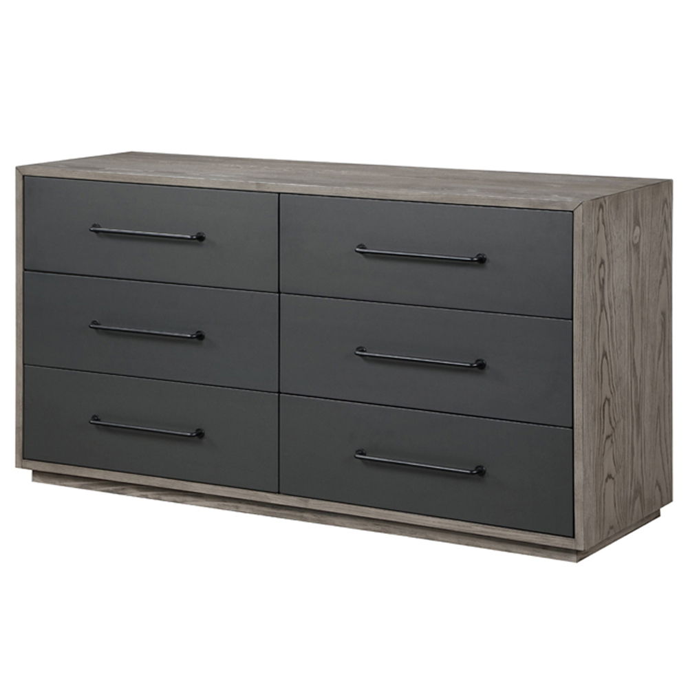 Estevon - Dresser - Gray Oak, dark gray, view 2