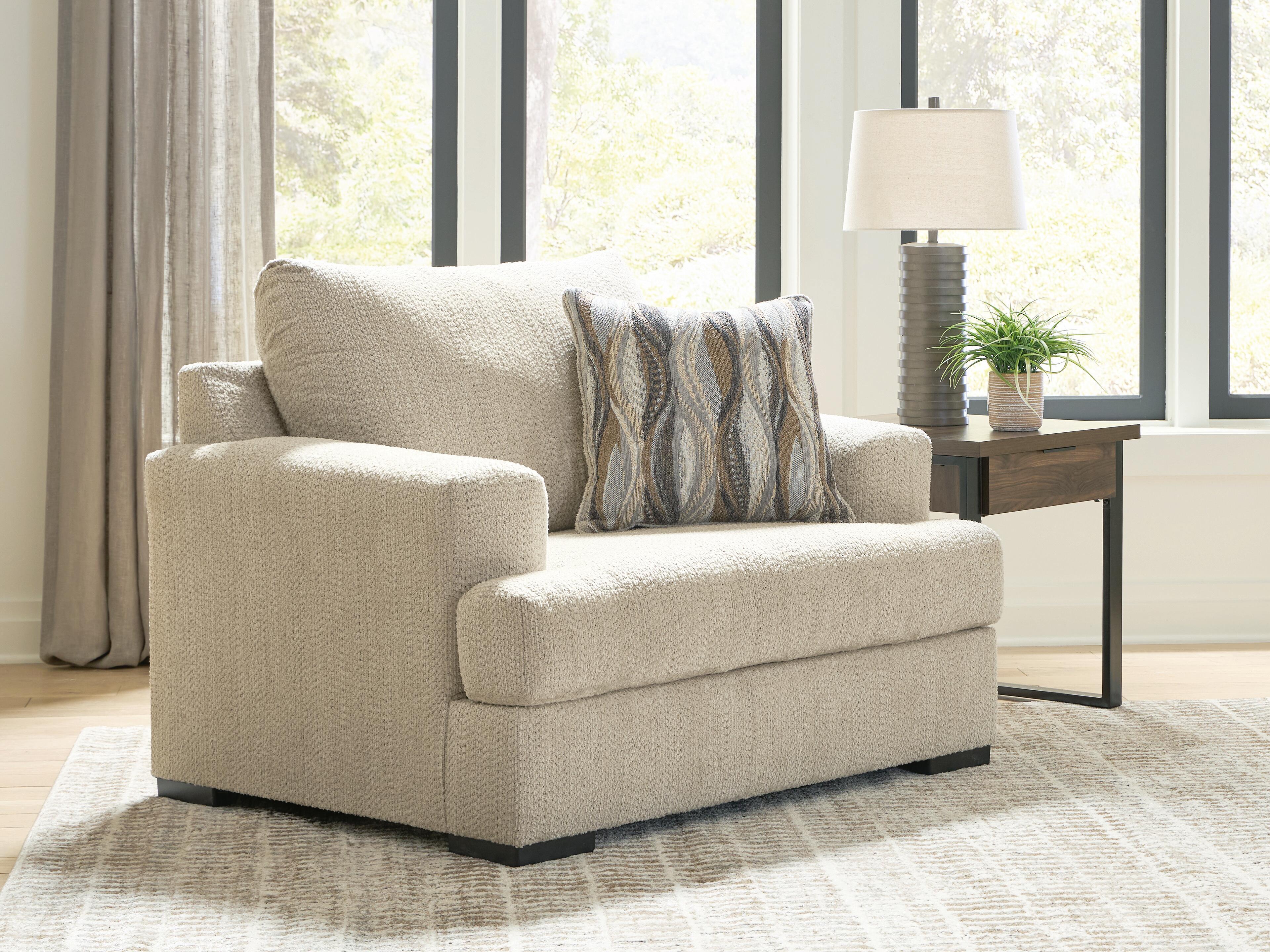 Ashley Furniture Lofwood - Chair And A Half - Oatmeal - Image 2