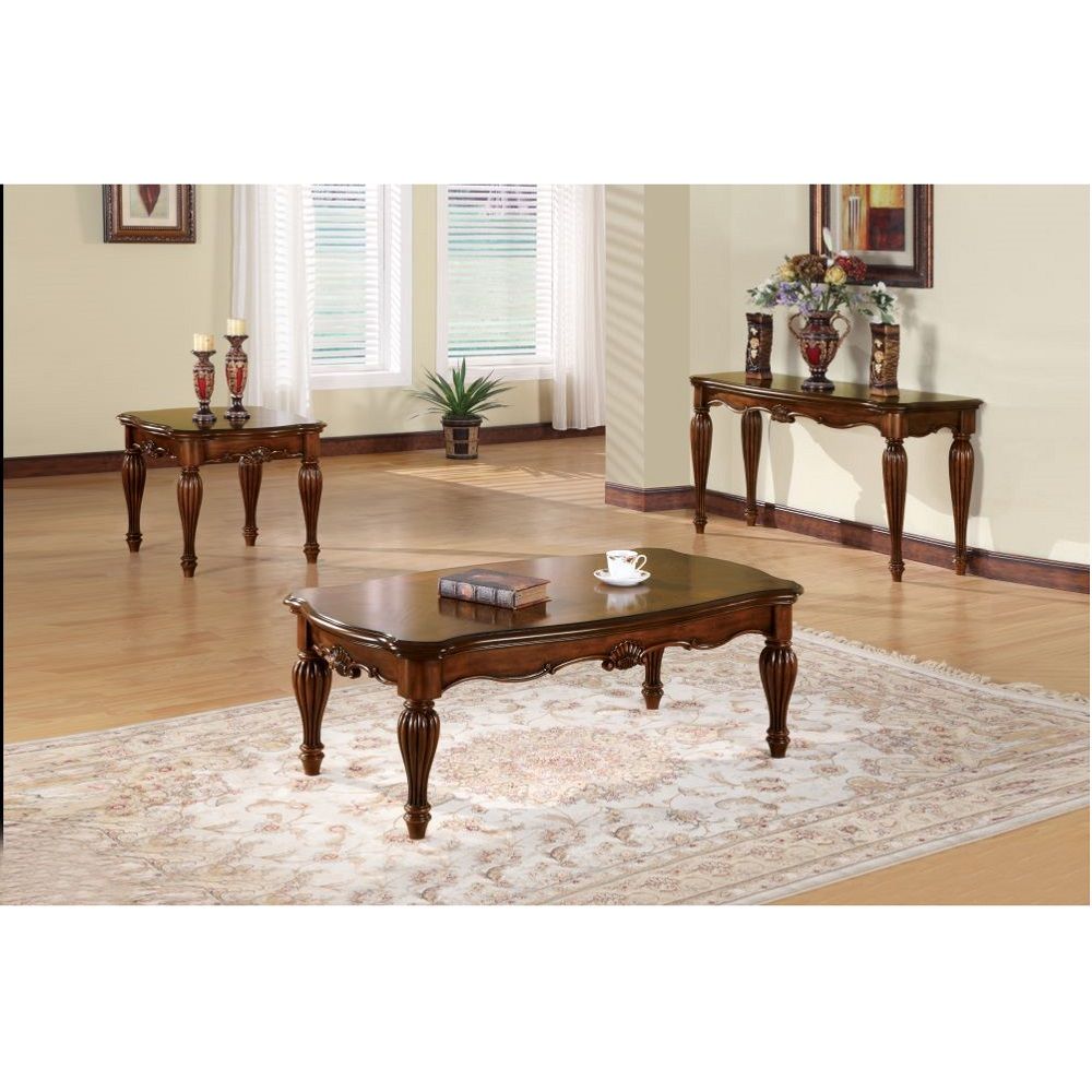 Dreena - Sofa Table - Cherry, dark brown, view 3