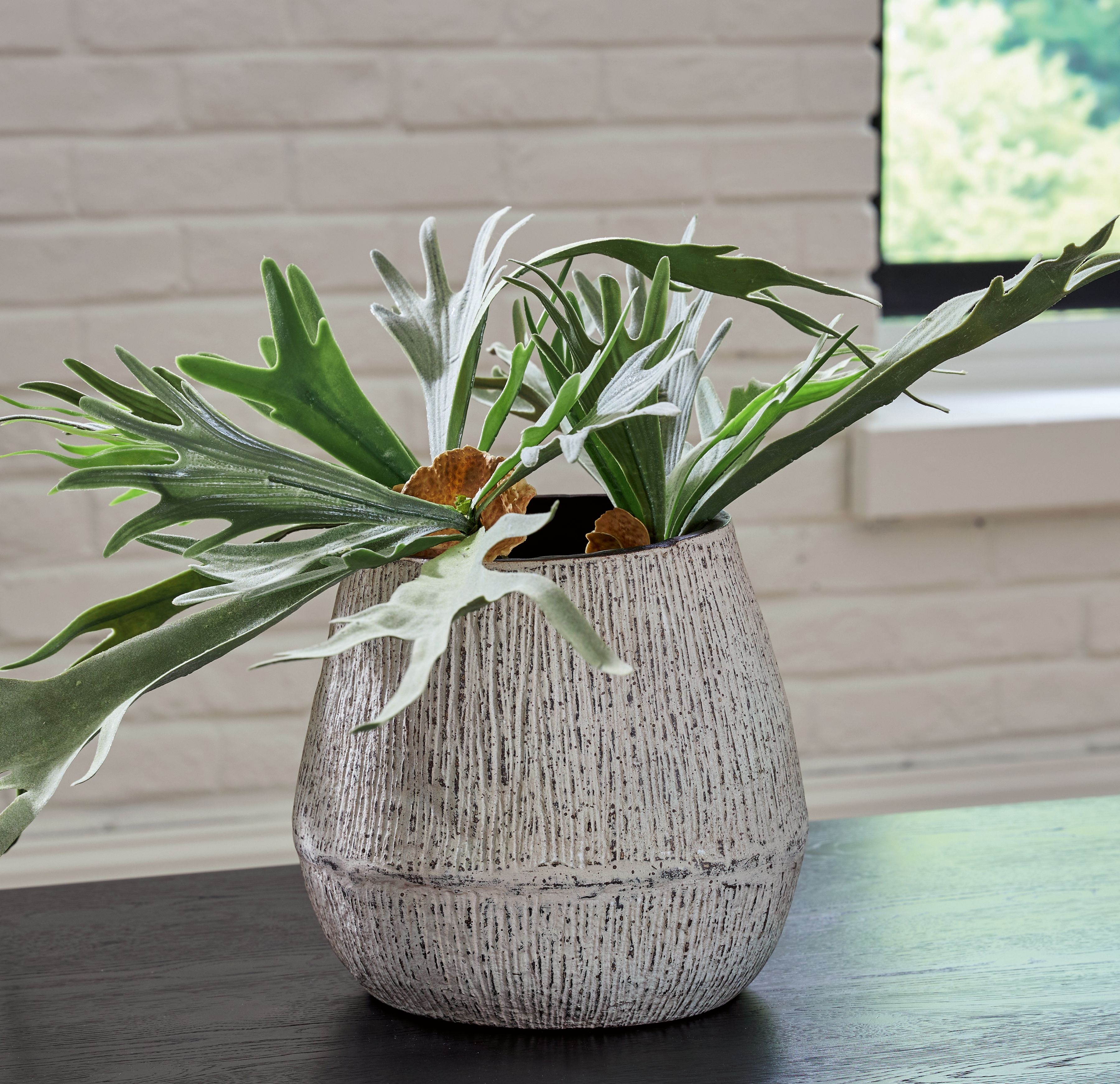 Claymount - Vase - 10" - Distressed Brown