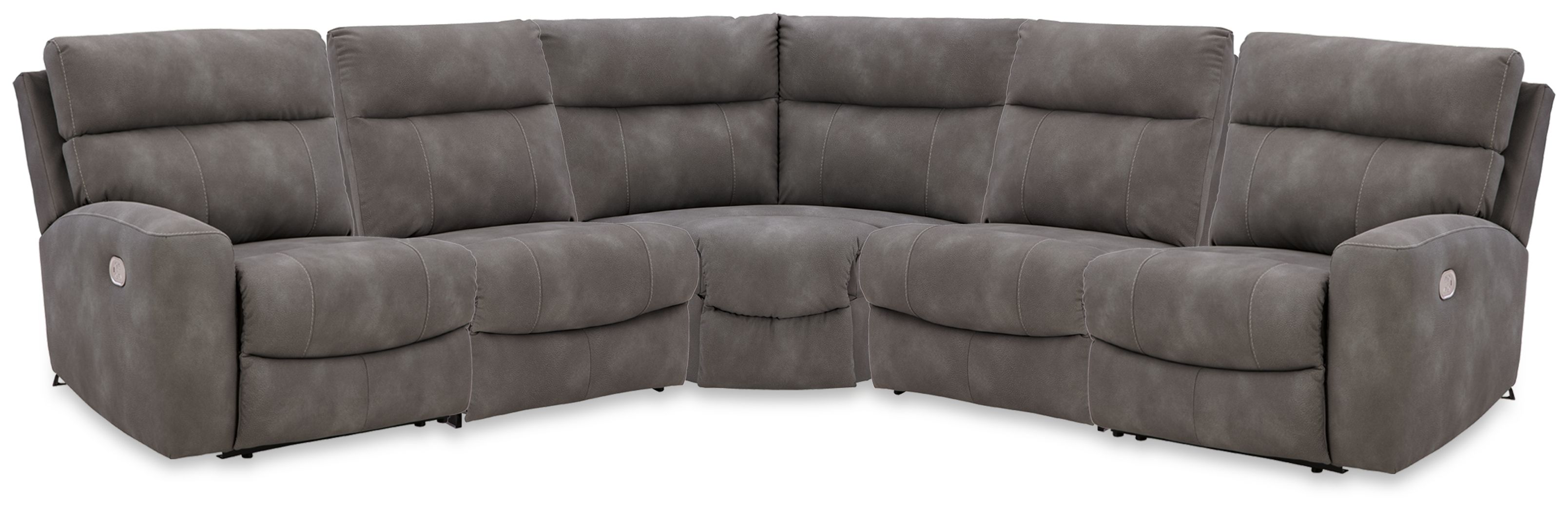 5 Pc · Power Reclining Sectional With RAF And LAF Recliners
