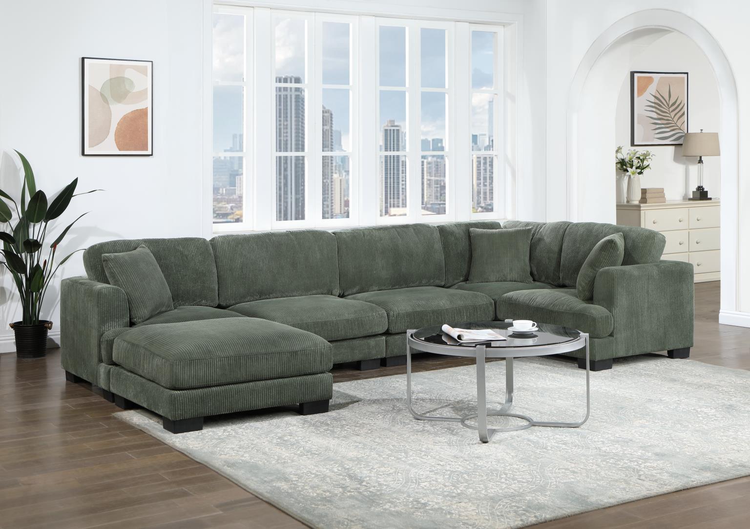 U256 - Wedge With Pillow - Green