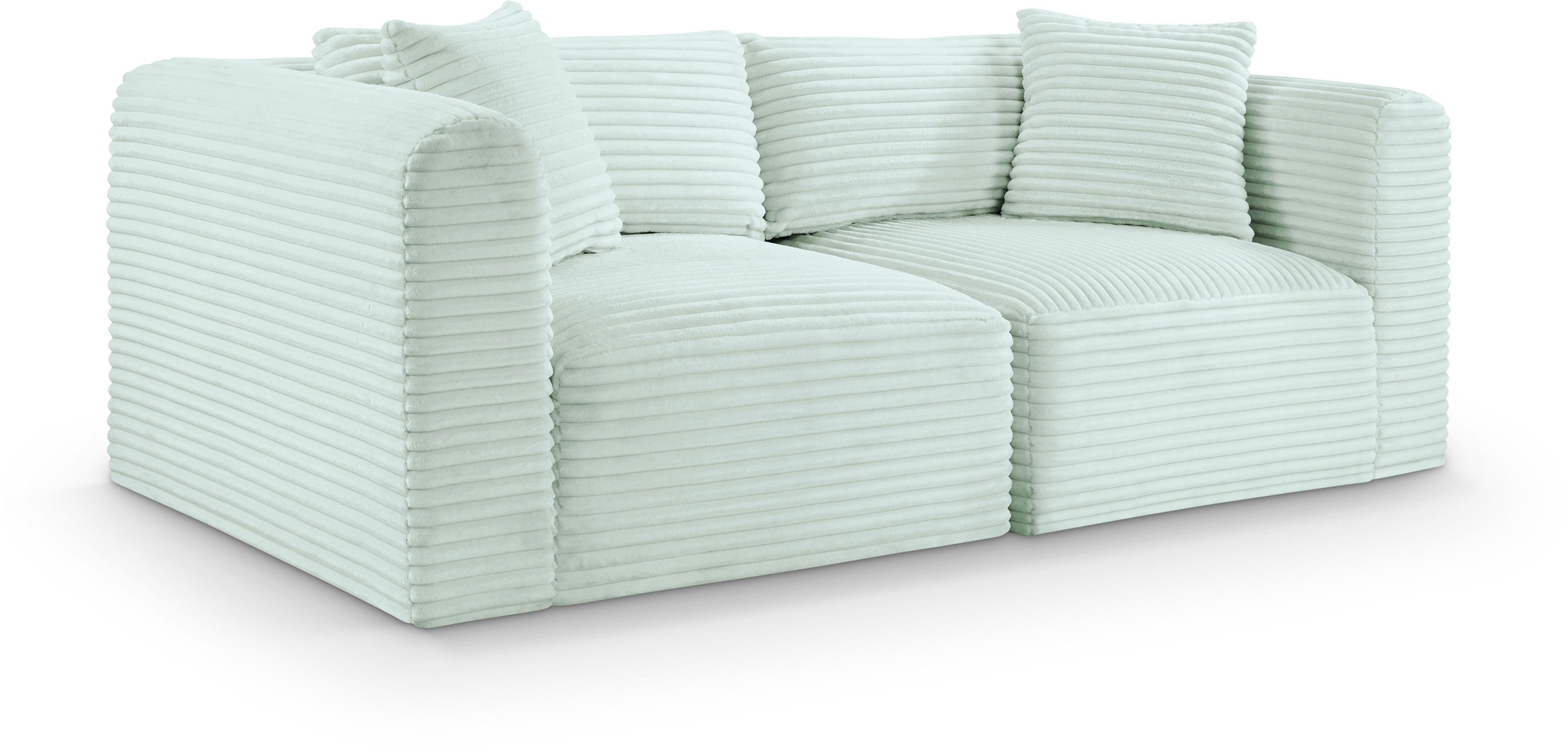 Shaggy - 2 Seat Modular Sofa - Green